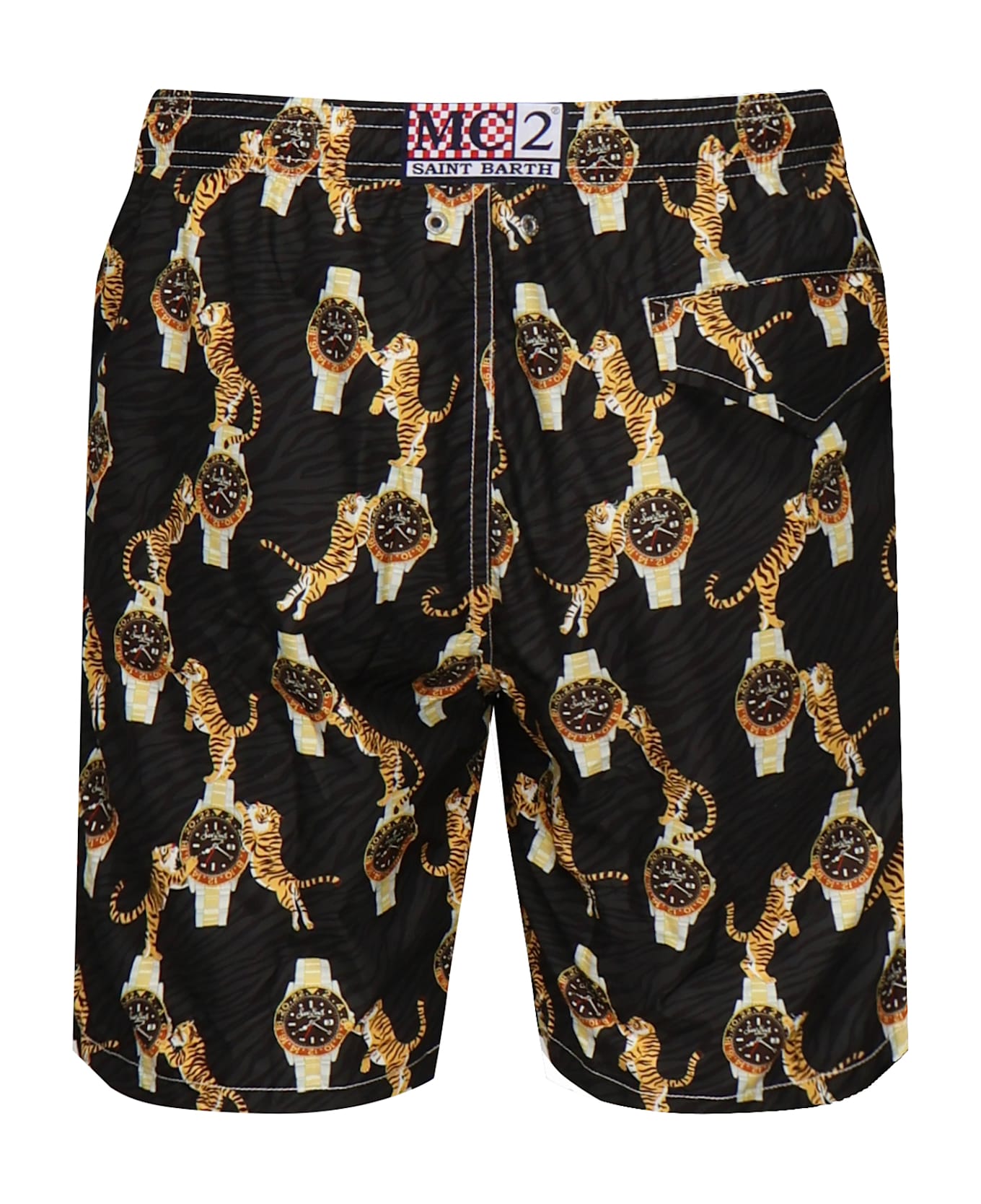 MC2 Saint Barth Printed Swimsuit - BLACK/MULTI
