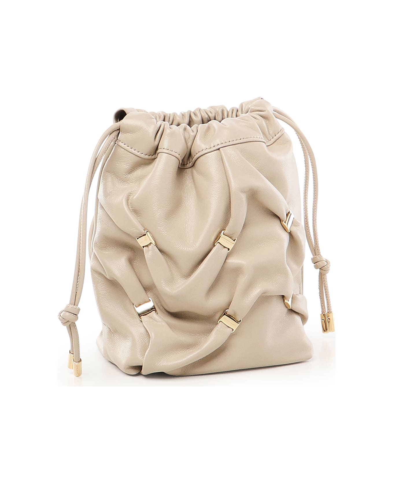 Ferragamo Mini Bucket - Beige