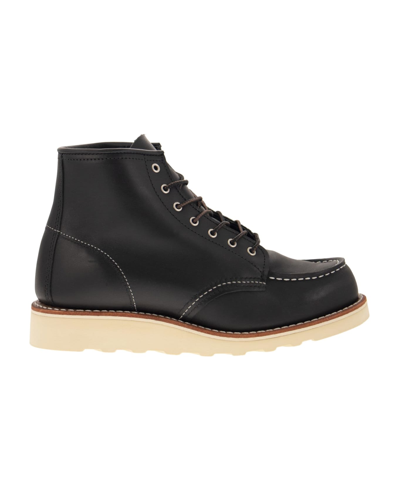 Red Wing Classic Moc - Leather Ankle Boot - Black ブーツ