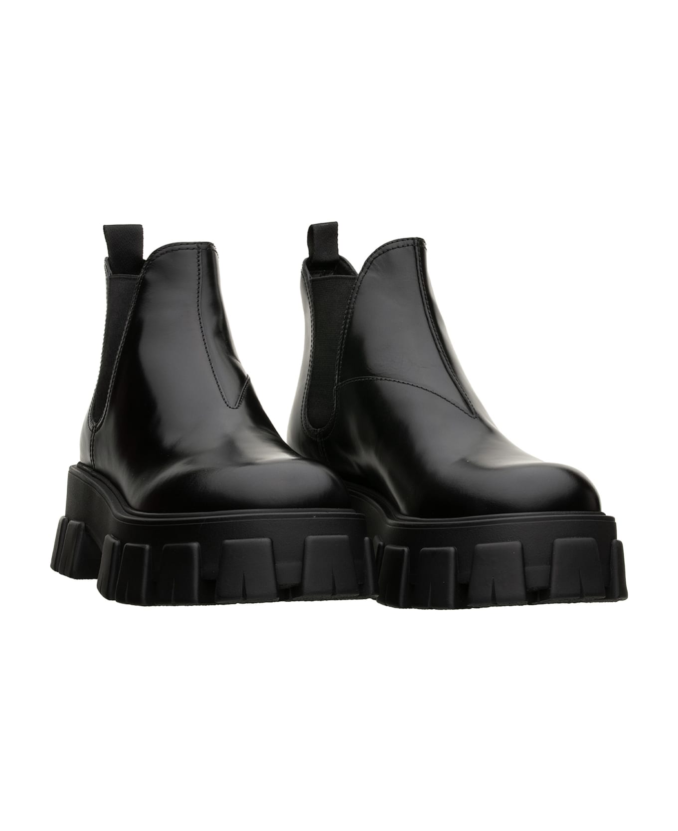Prada Prada Chunky Sole Ankle Boot - BLACK