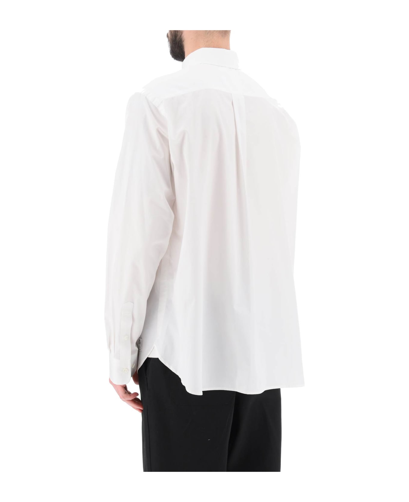 Sacai Thomas Mason Cotton Poplin Shirt - OFF WHITE (White) シャツ