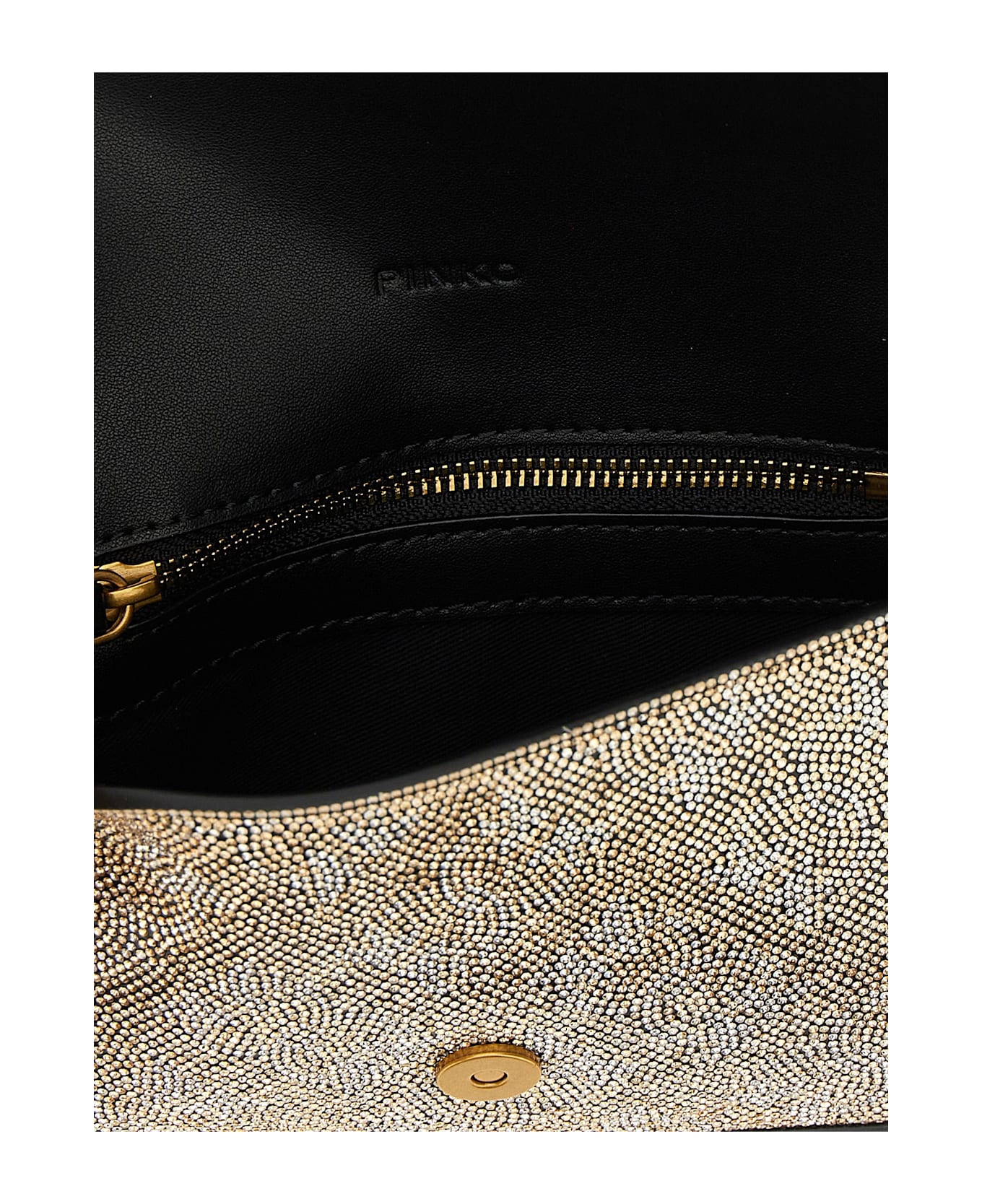 Pinko 
love One Slouchy Baby
 Crossbody Bag - Gold