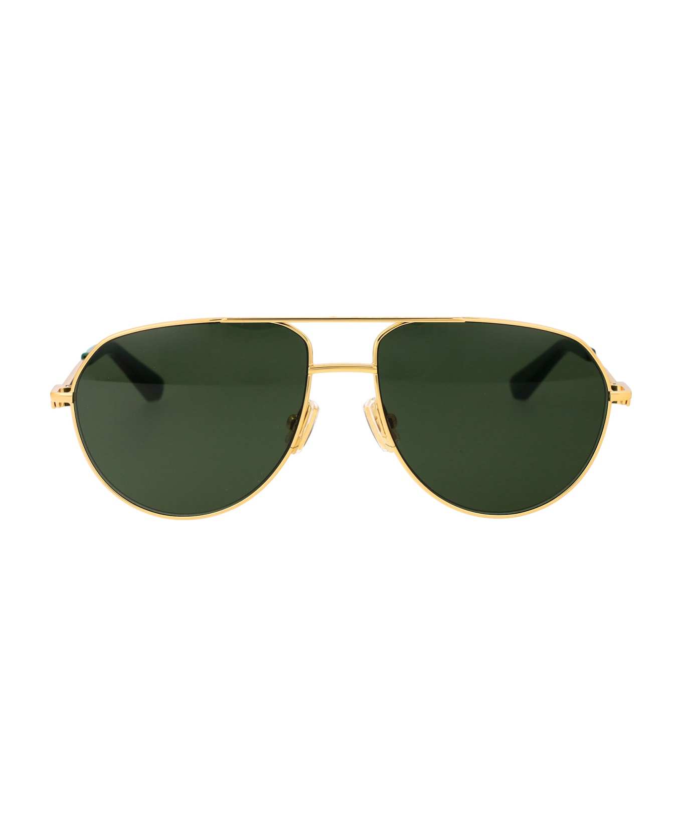 Bottega Veneta Eyewear Bv1302s Sunglasses - 003 GOLD GOLD GREEN