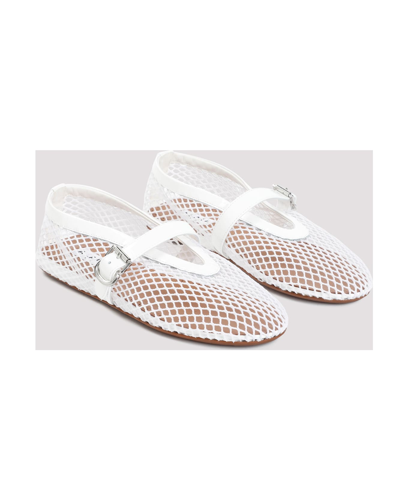 Alaia Alaïa Ballerinas - Blanc Optique フラットシューズ