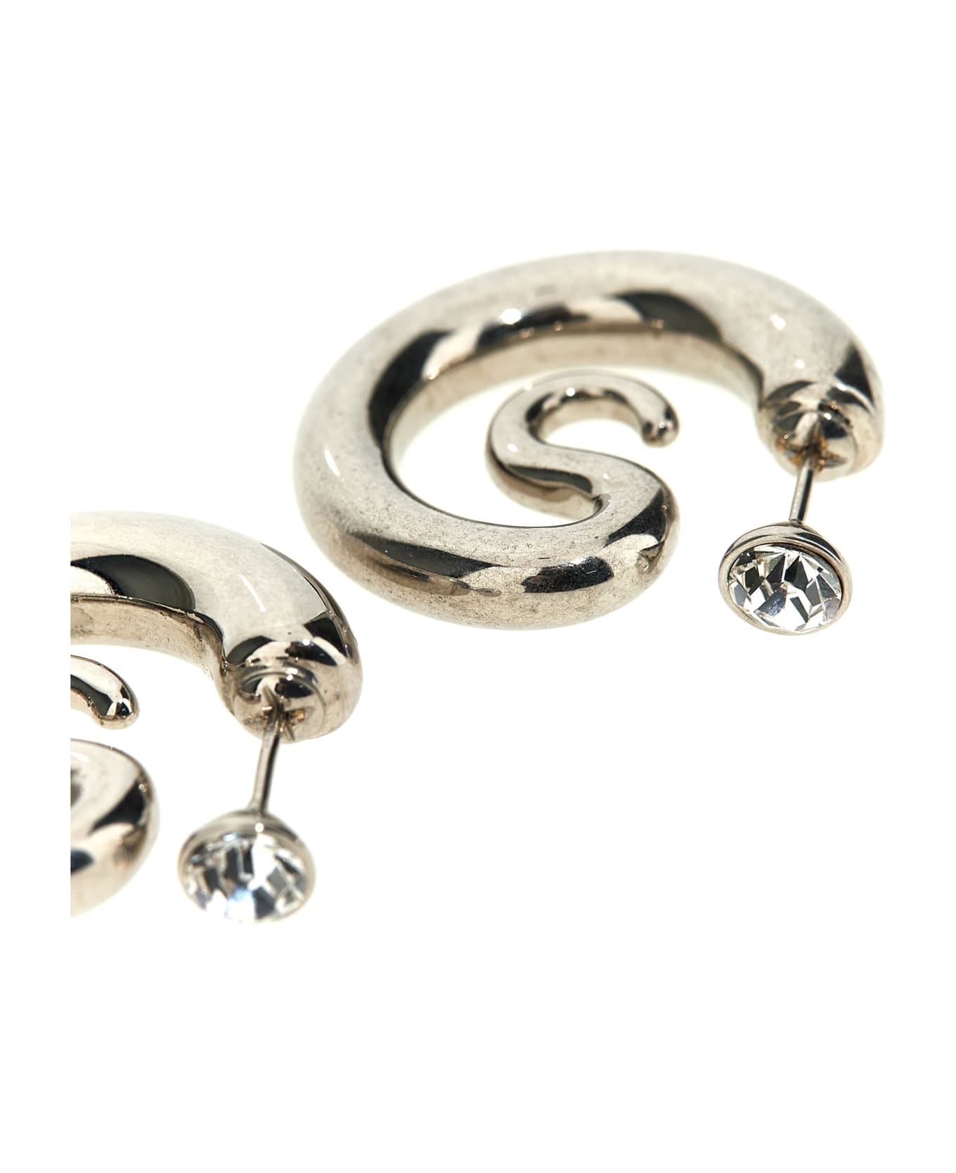 Panconesi 'diamond Serpent' Earrings - Silver ジュエリー