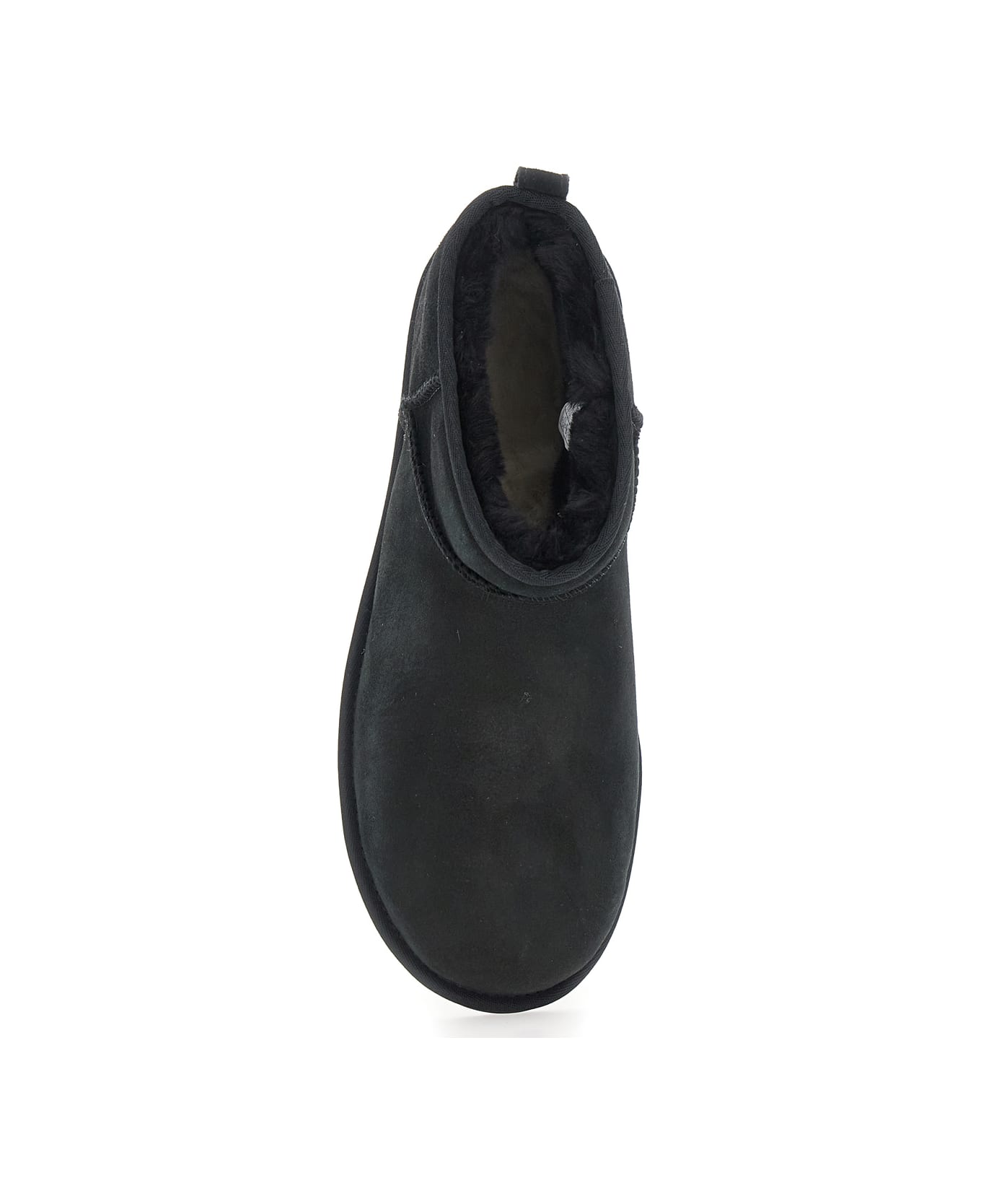 UGG 'ultra Mini' Black Boots In Suede Woman - Black