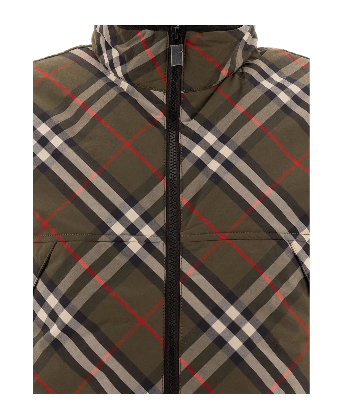 Burberry Checked Zip-up Padded Gilet - Loch ip check