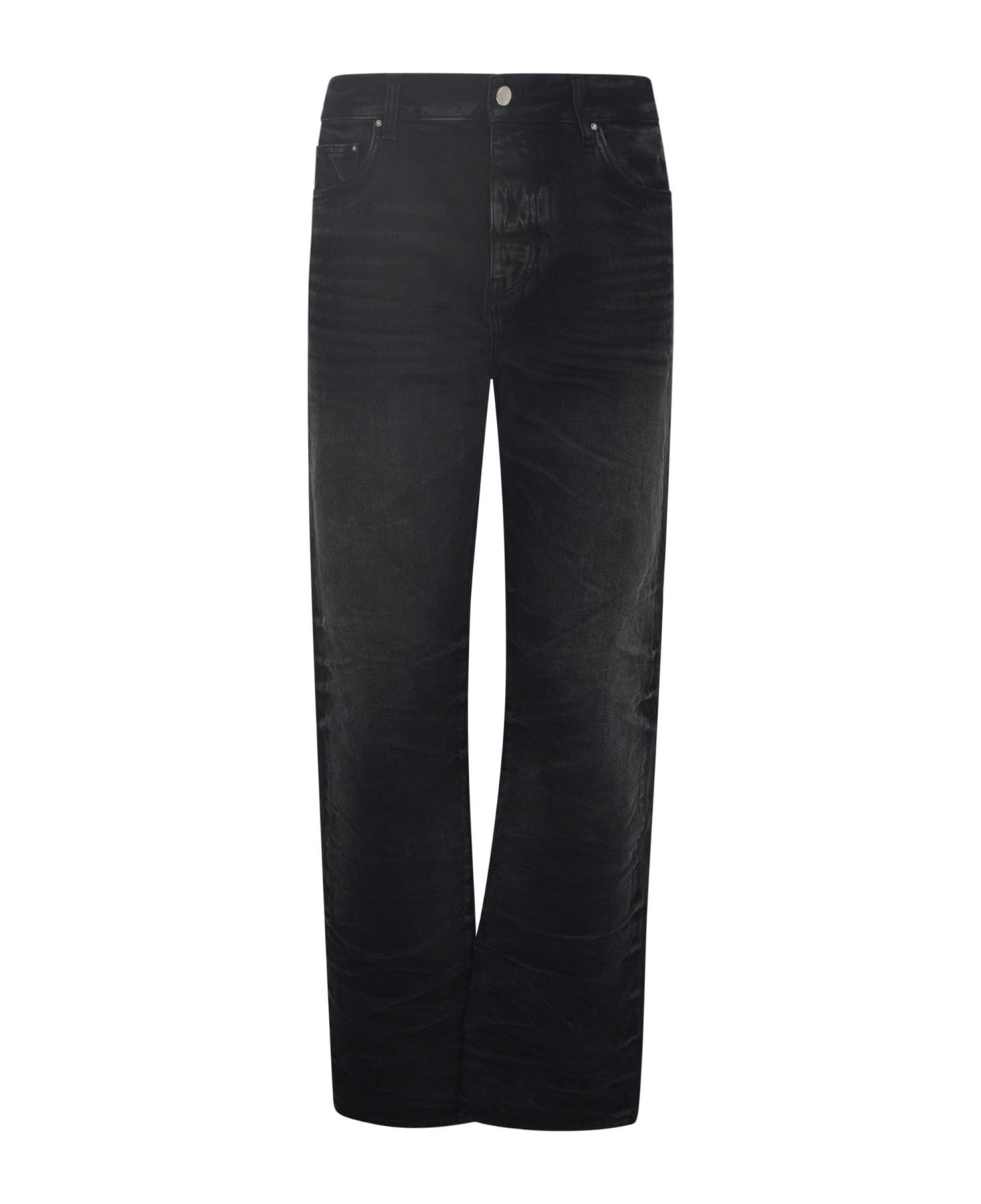 AMIRI Straight Buttoned Jeans - Faded Black