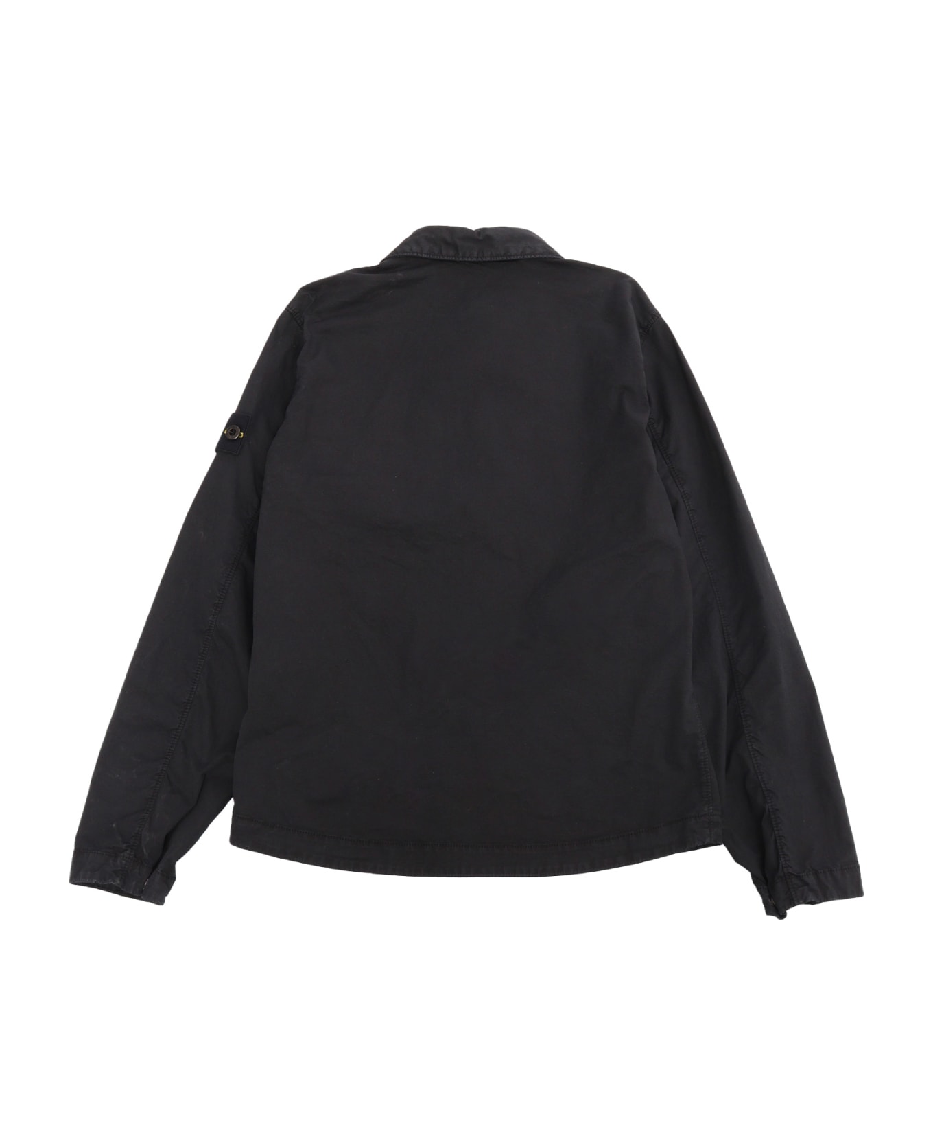 Stone Island Junior Black Denim Jacket - BLACK