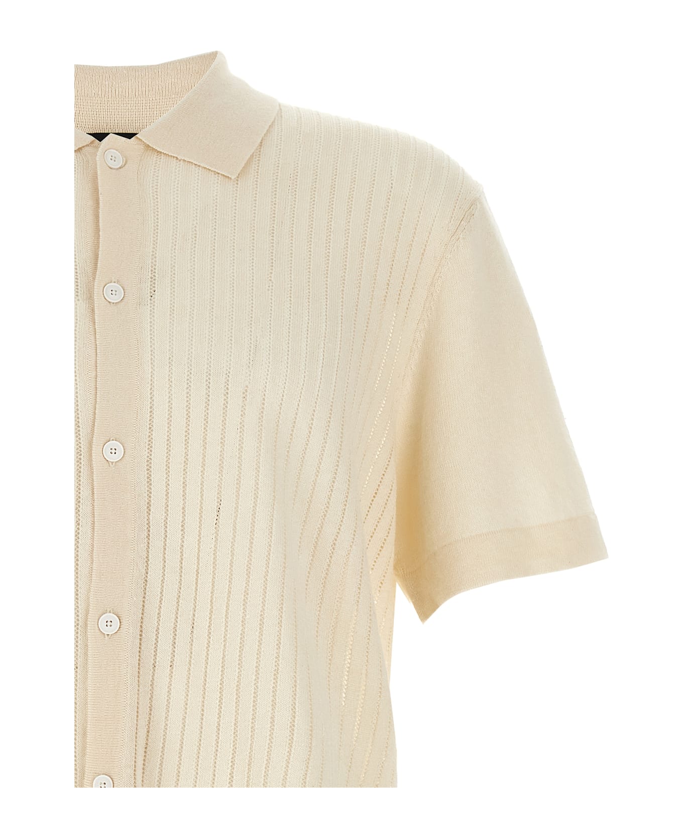 Hugo Boss Knitted Shirt - White