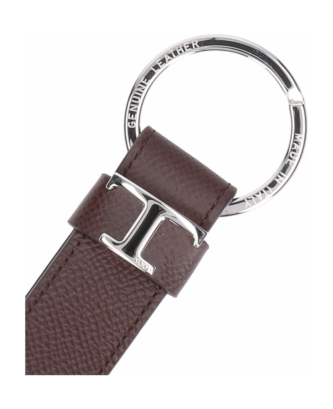 Tod
s Logo Keyring - BUFF