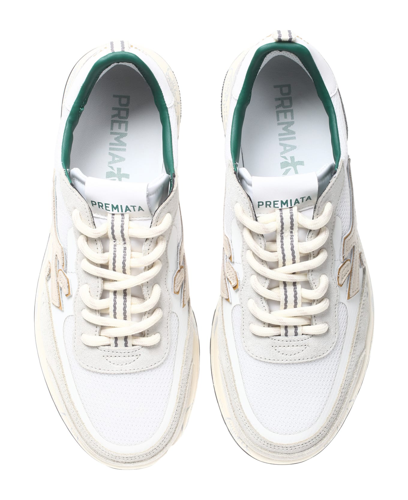 Premiata Flat Shoes White - White