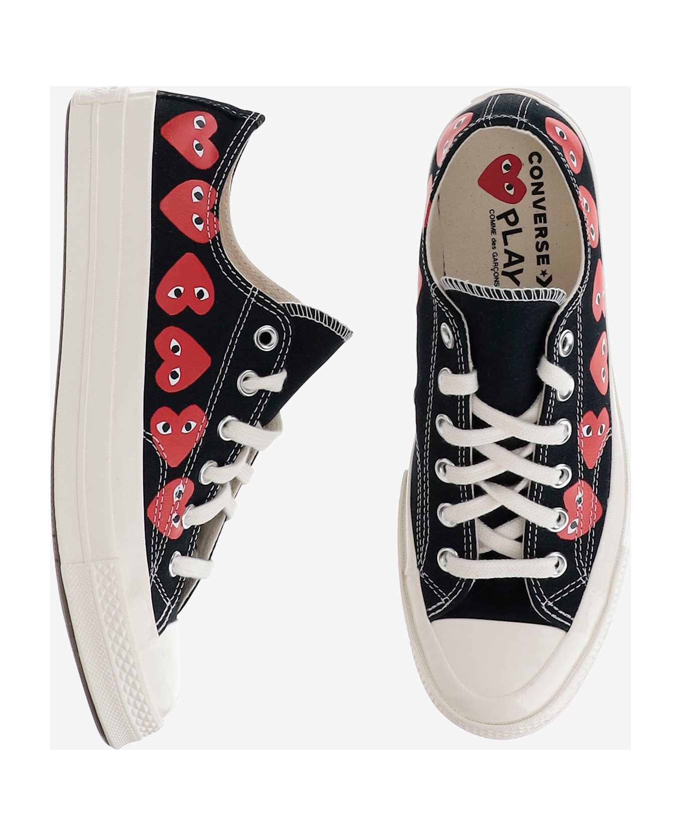 Comme des Garçons X Converse Canvas Sneakers - Black