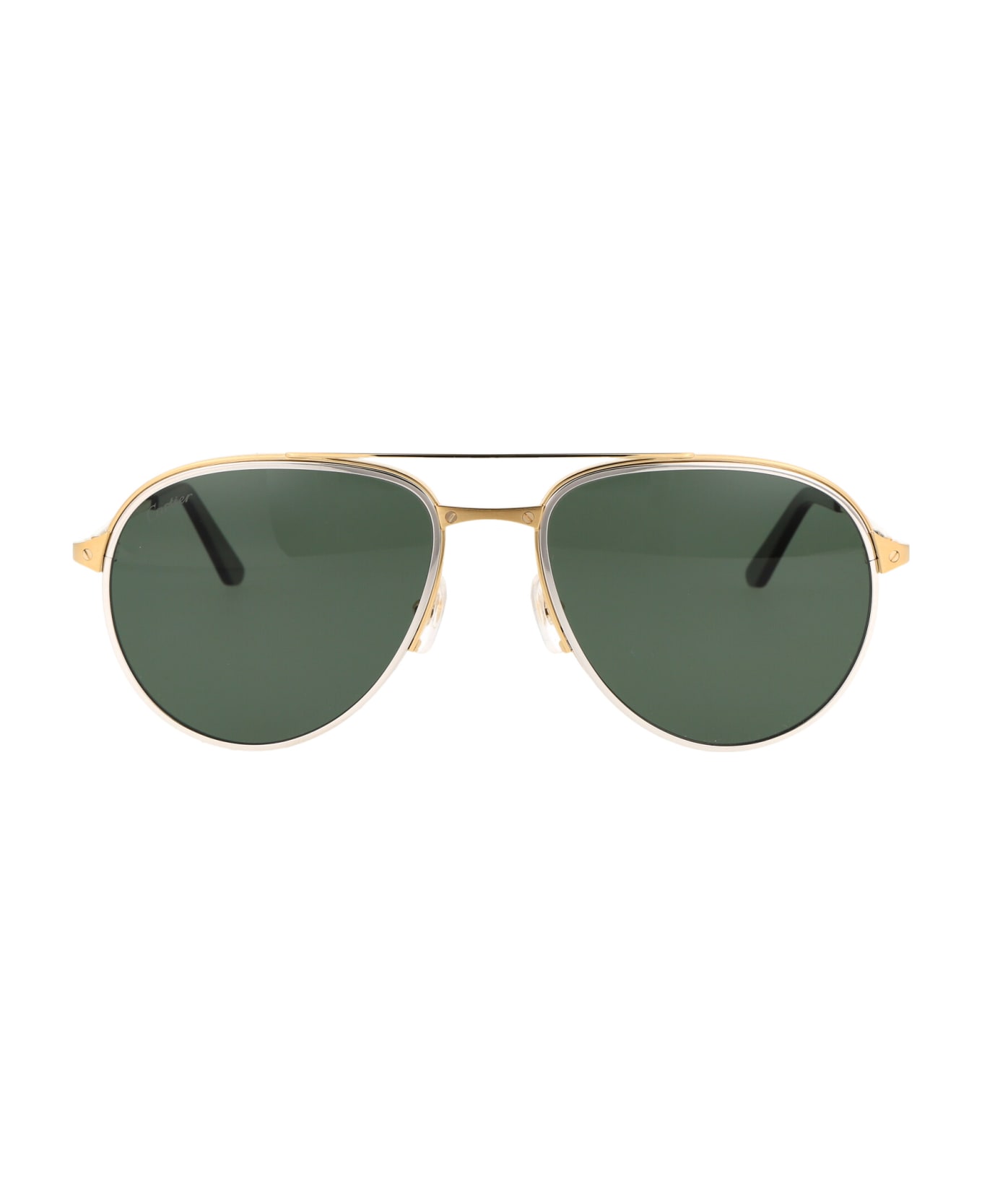 Cartier Eyewear Ct0325s Sunglasses - 006 GOLD GOLD GREEN サングラス