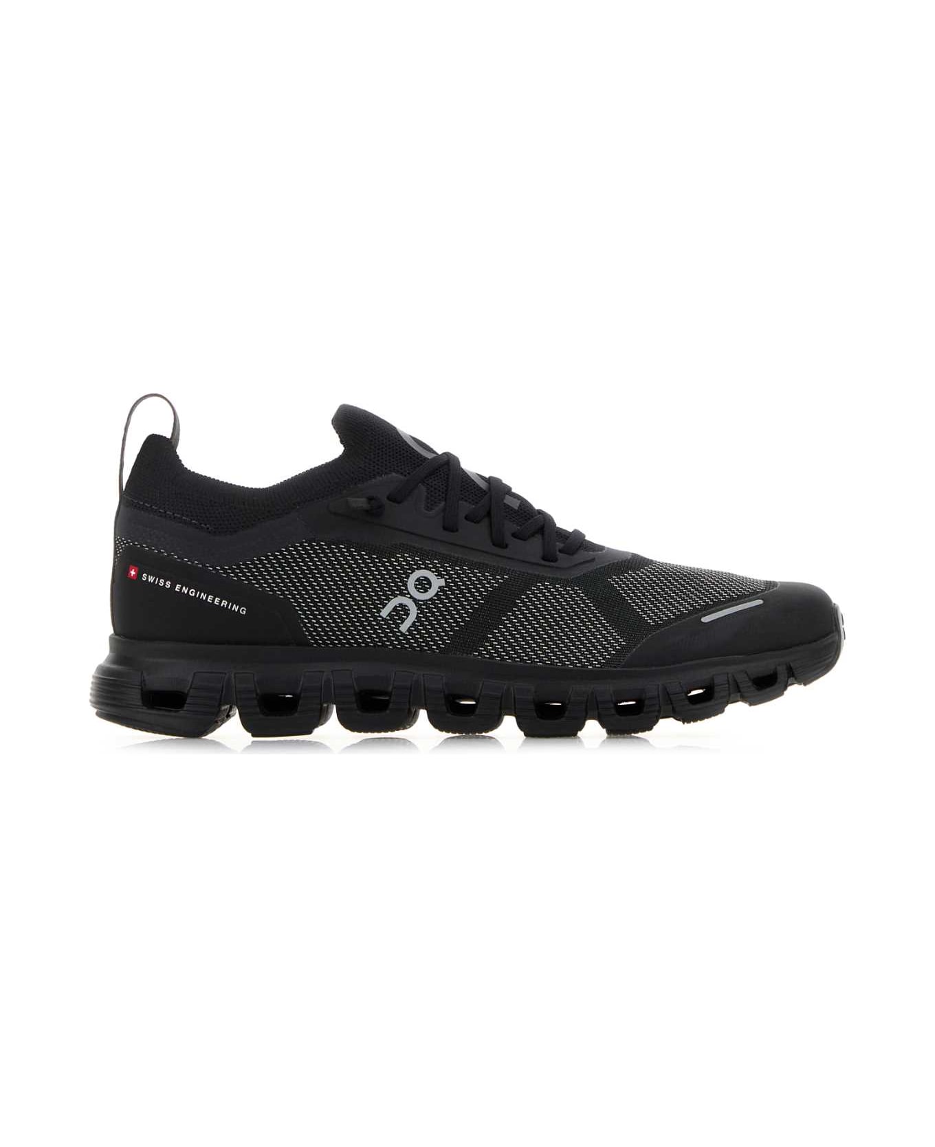 ON Black Canvas Cloud 6 Versa Sneakers - BLACKBLACK