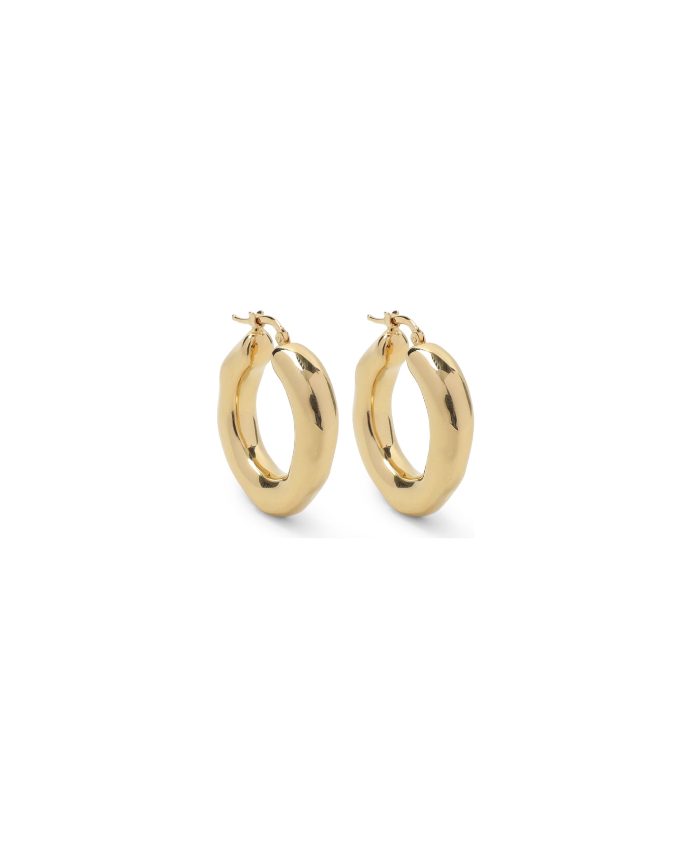 Jil Sander Brass Earrings - Gold