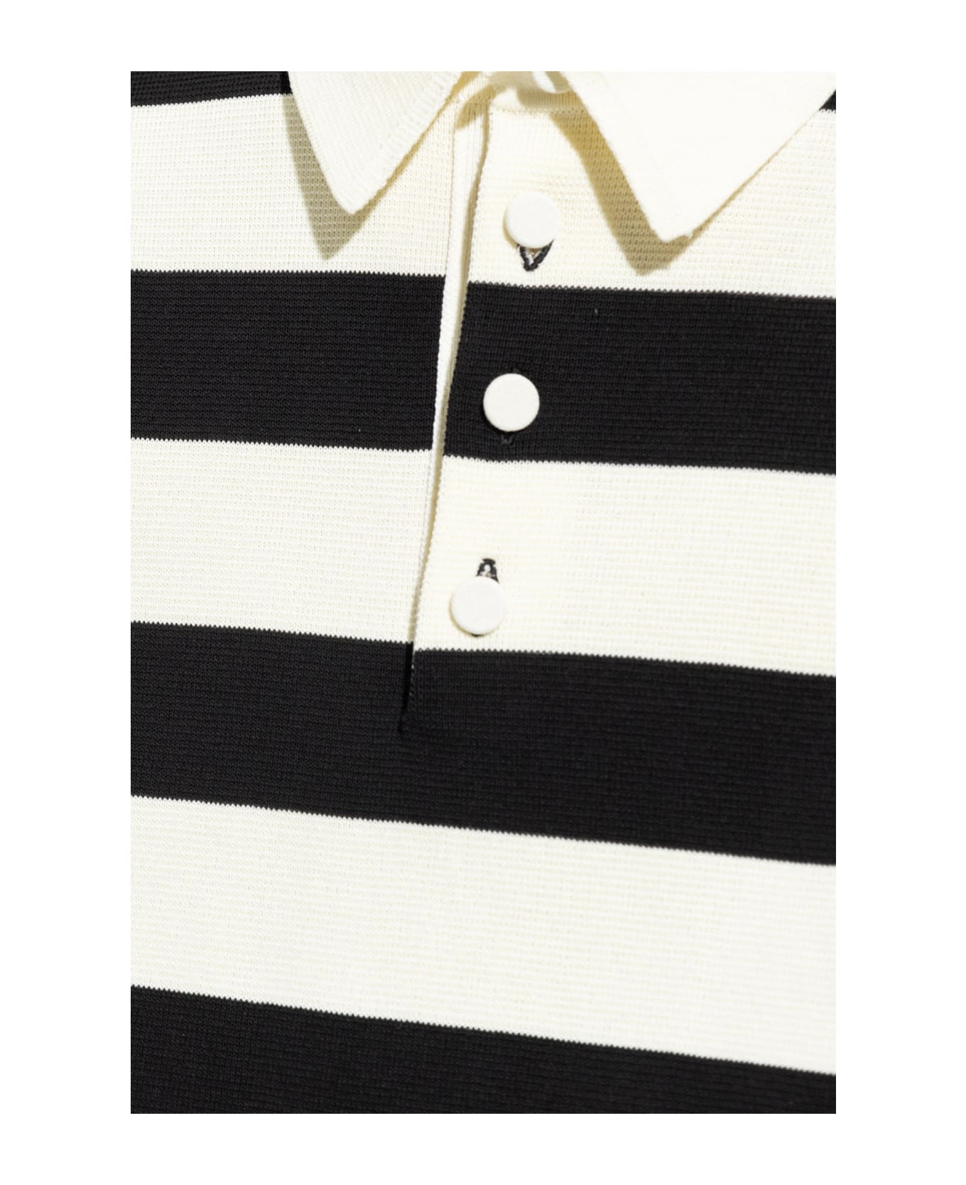 Gucci Cotton Logo Polo Shirt - White