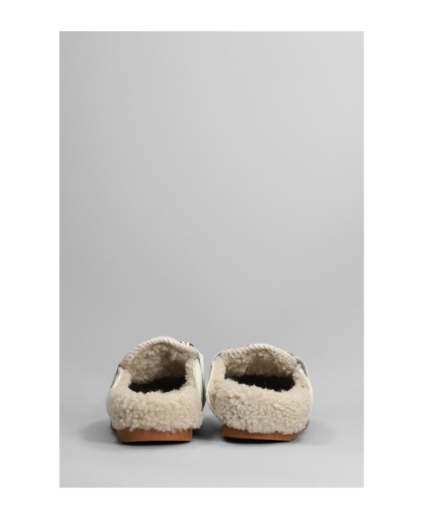 Mou Winter Bio Slipper-mule In White Leather - White