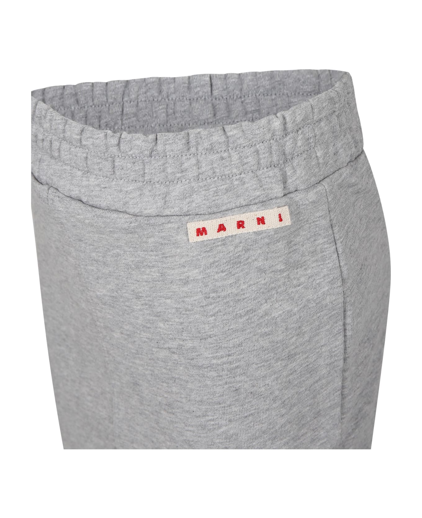 Marni Gray Skirt For Girl With Logo - Grey ボトムス