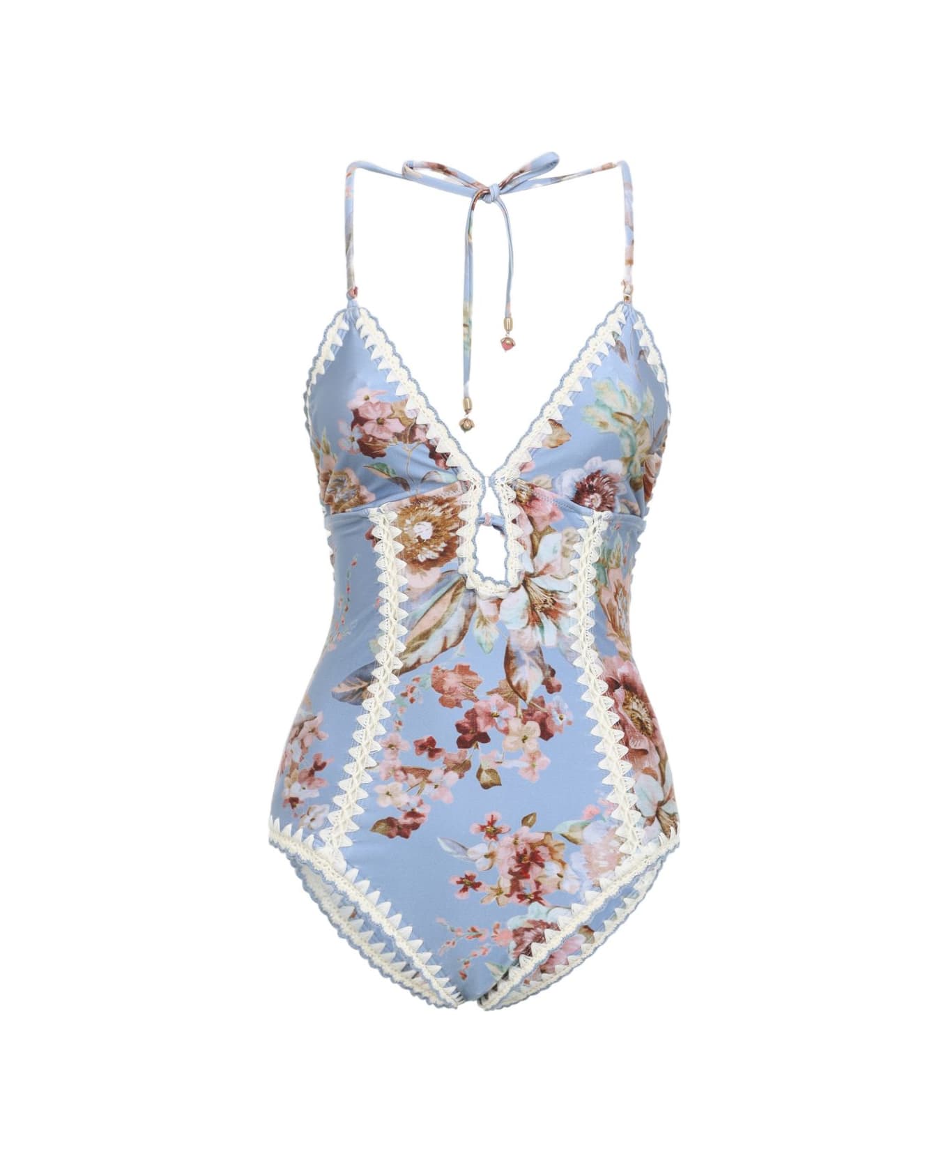 Zimmermann Awaken Swimsuit - Clear Blue 水着
