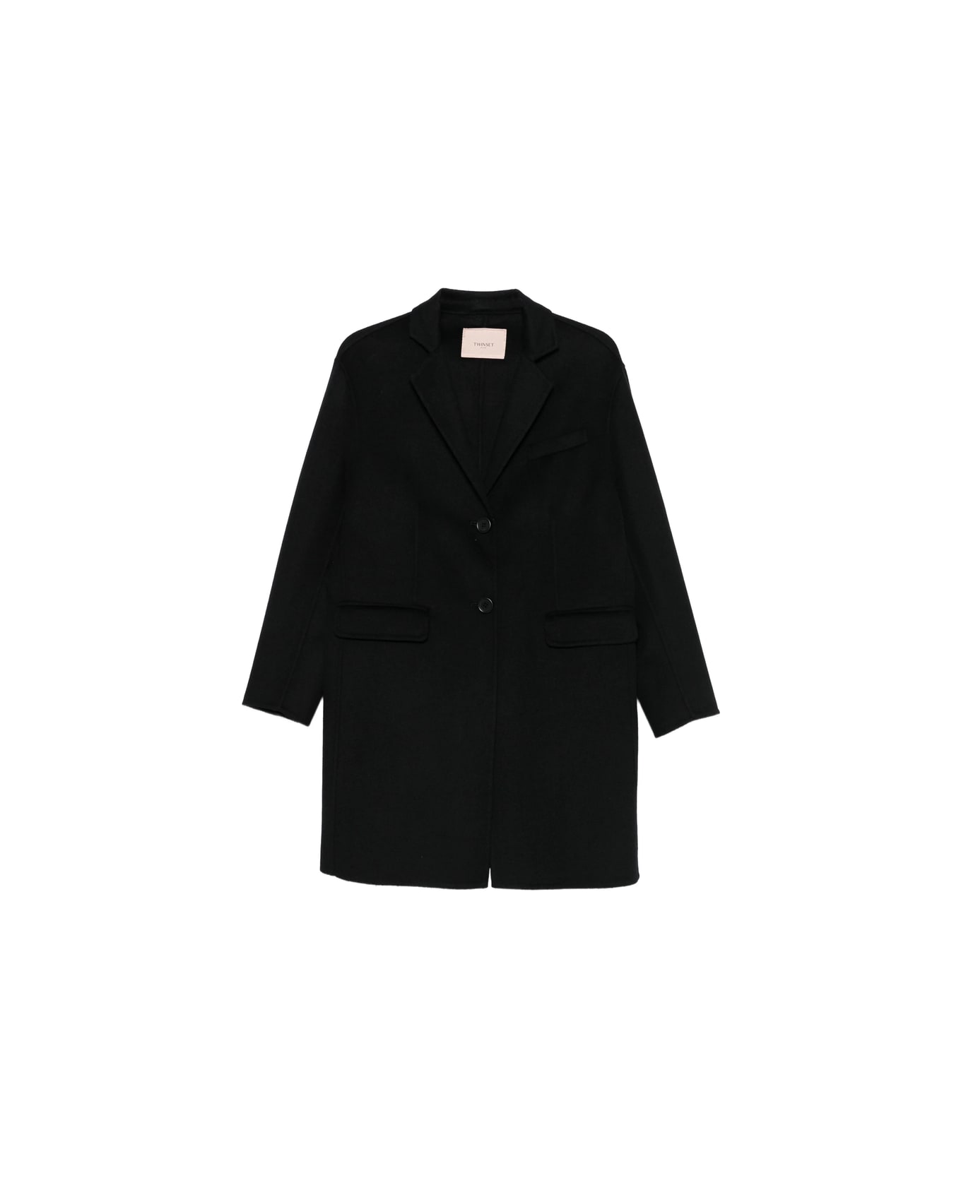 TwinSet Coat - BLACK