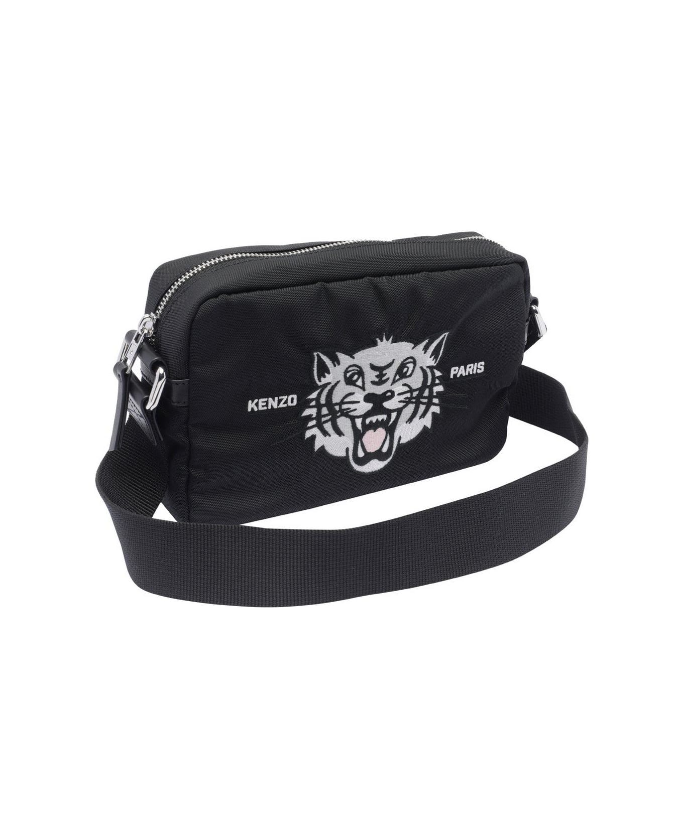 Kenzo Varsity Crossbody Bag - BLACK