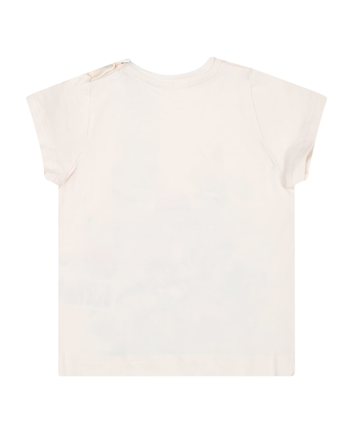 Molo Ivory T-shirt For Baby Girl - Ivory
