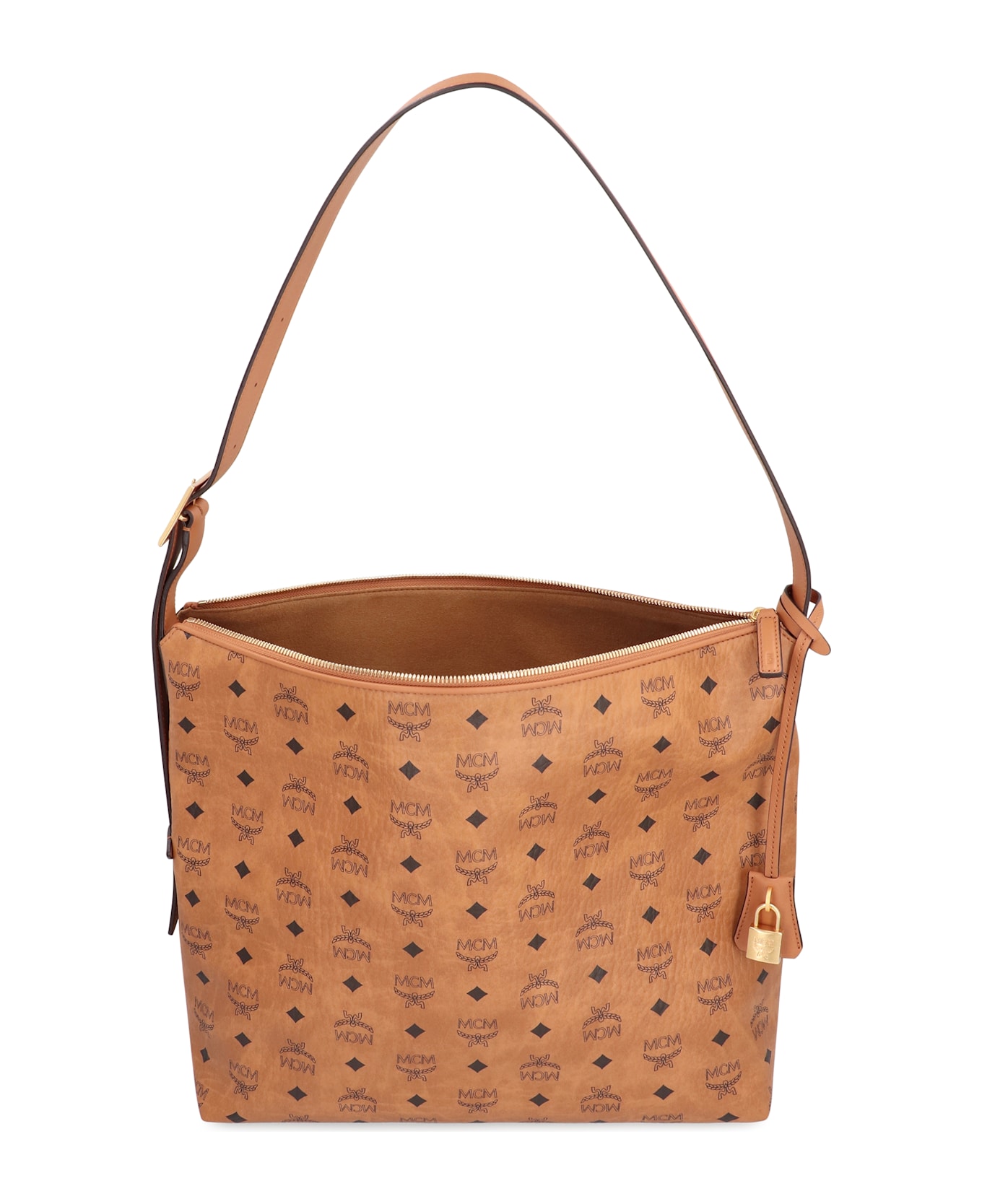 MCM Hobo Bag Aren In Visetos - brown