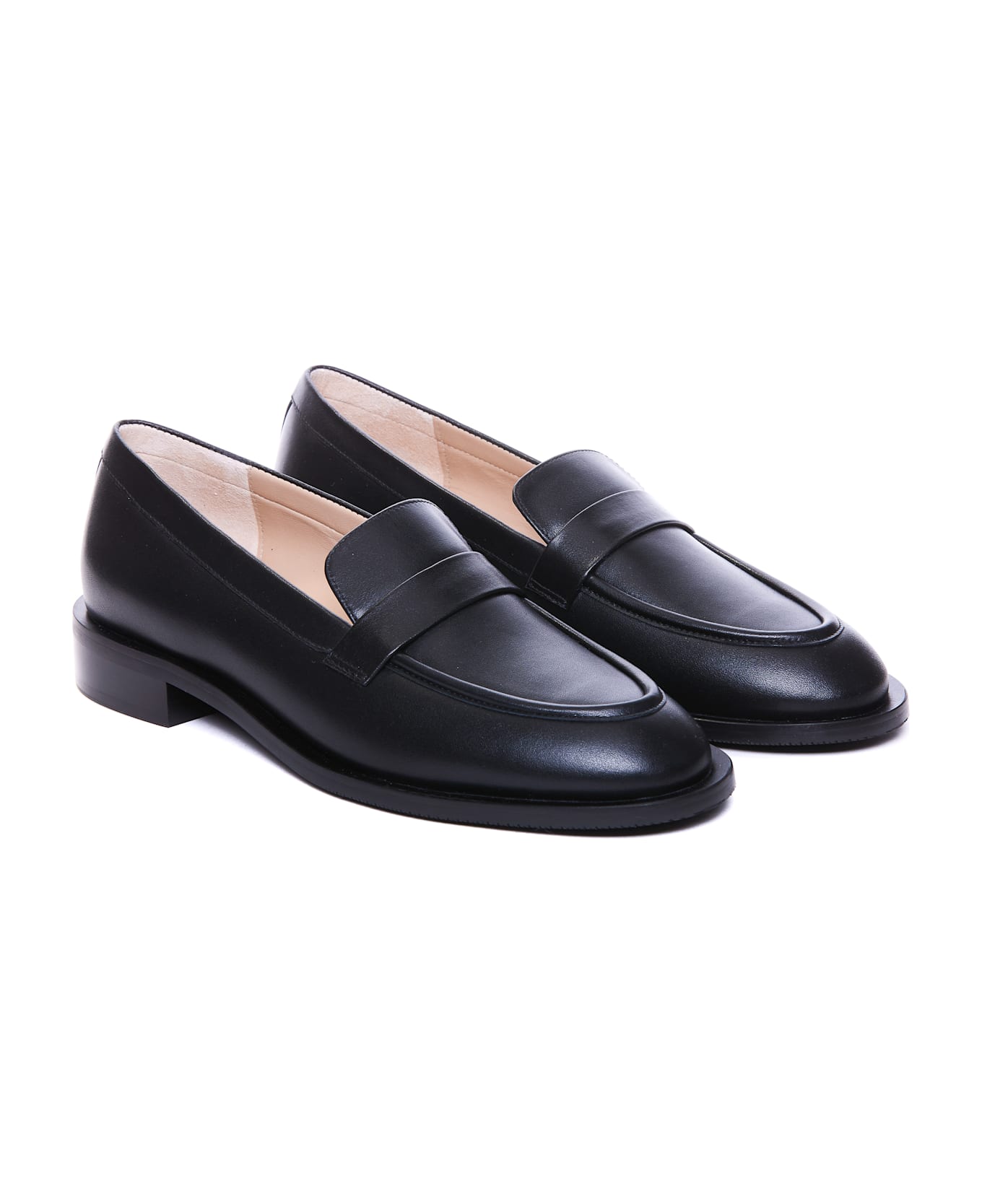 Stuart Weitzman Palmer Sleek Loafers - Black