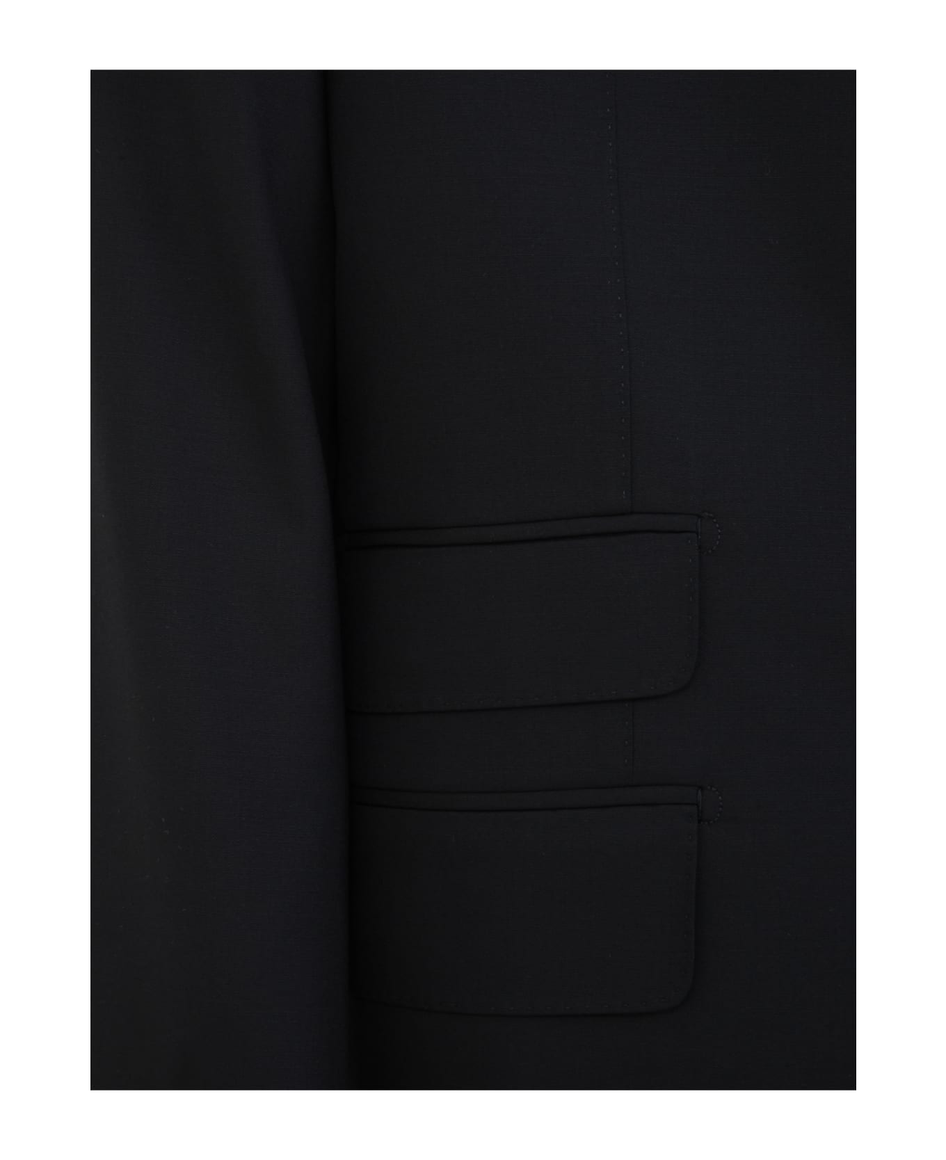 Tom Ford Super 120s Plain Weave O Connor Suit - Black