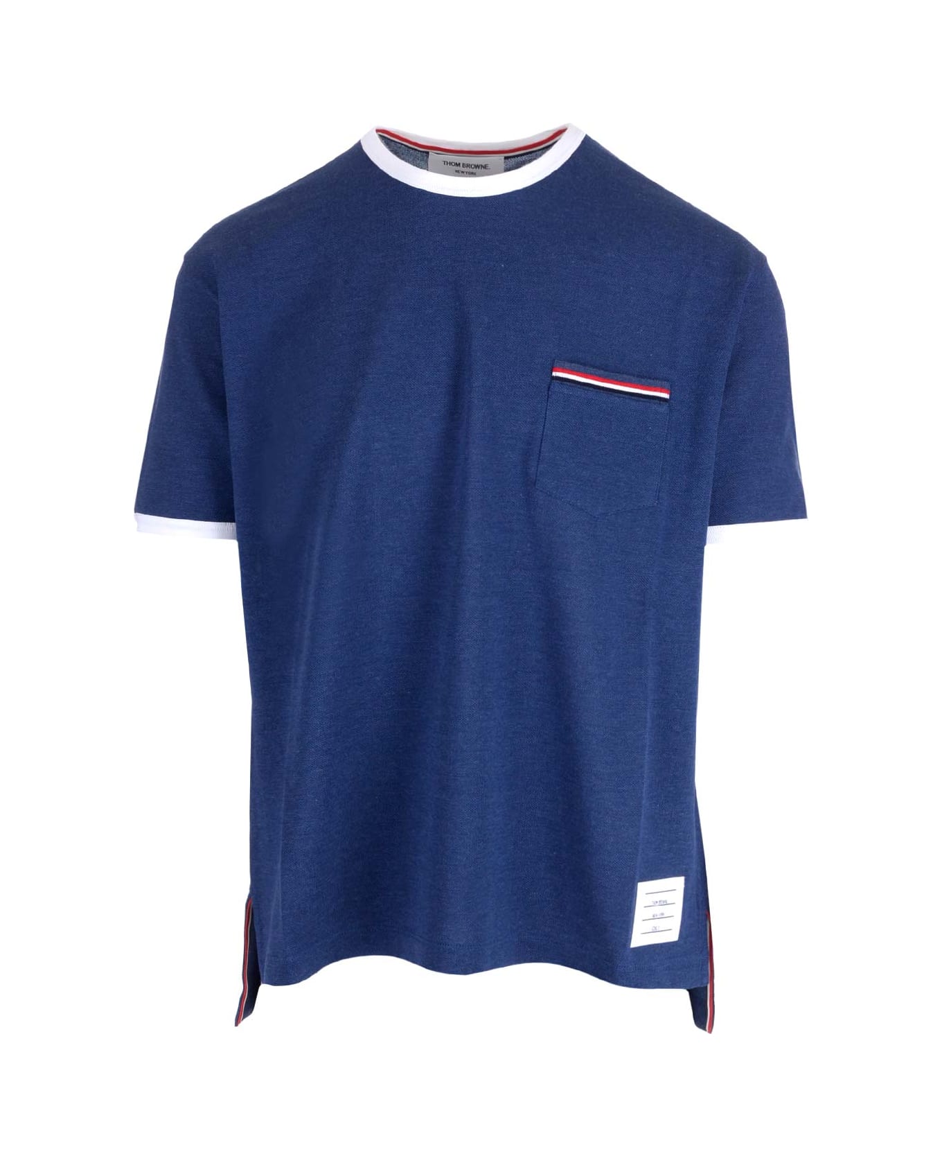 Thom Browne Cotton Piqu -shirt - NAVY
