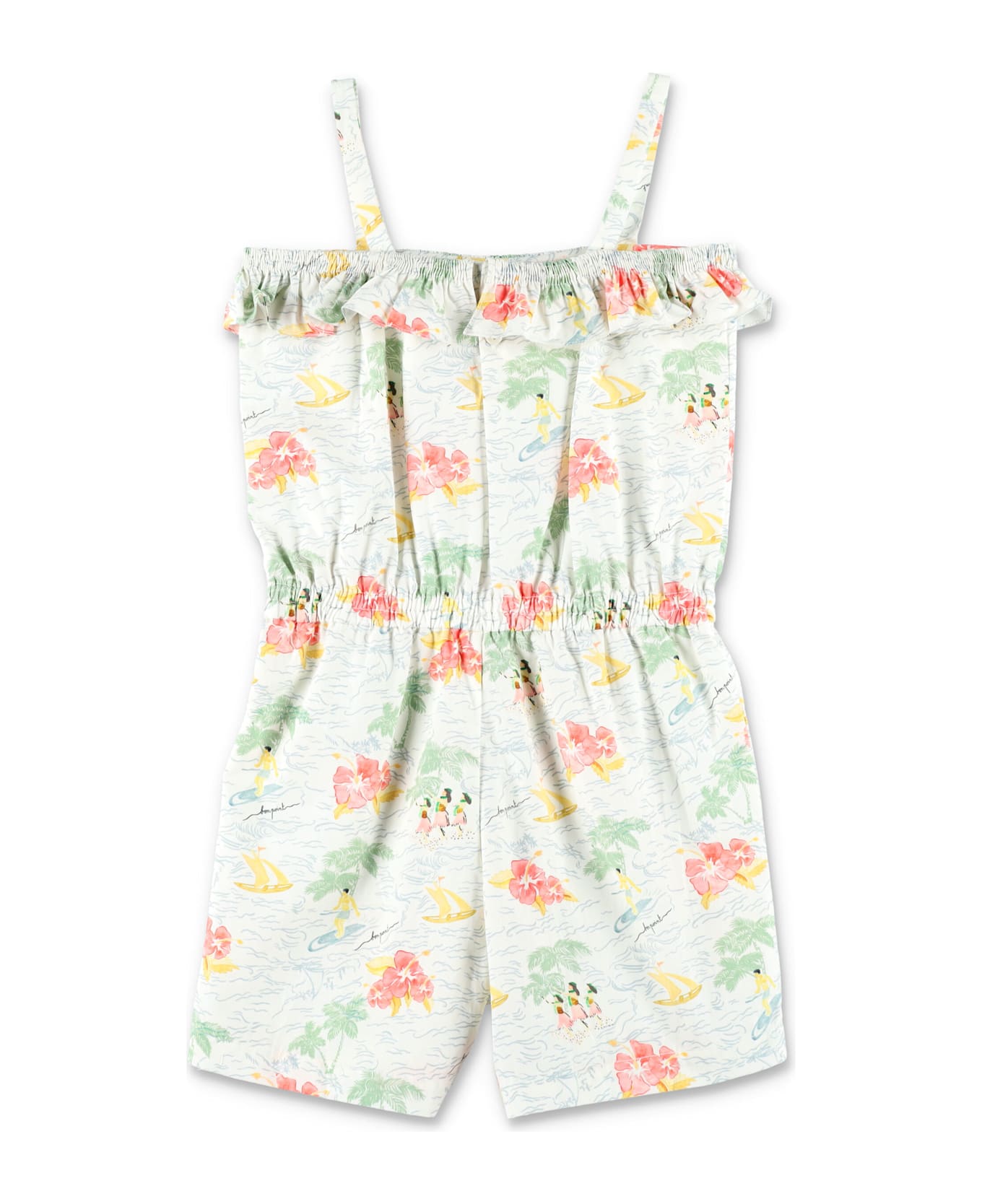 Bonpoint Kid - Agrume Printed Poplin Romper - MULTICOLOR
