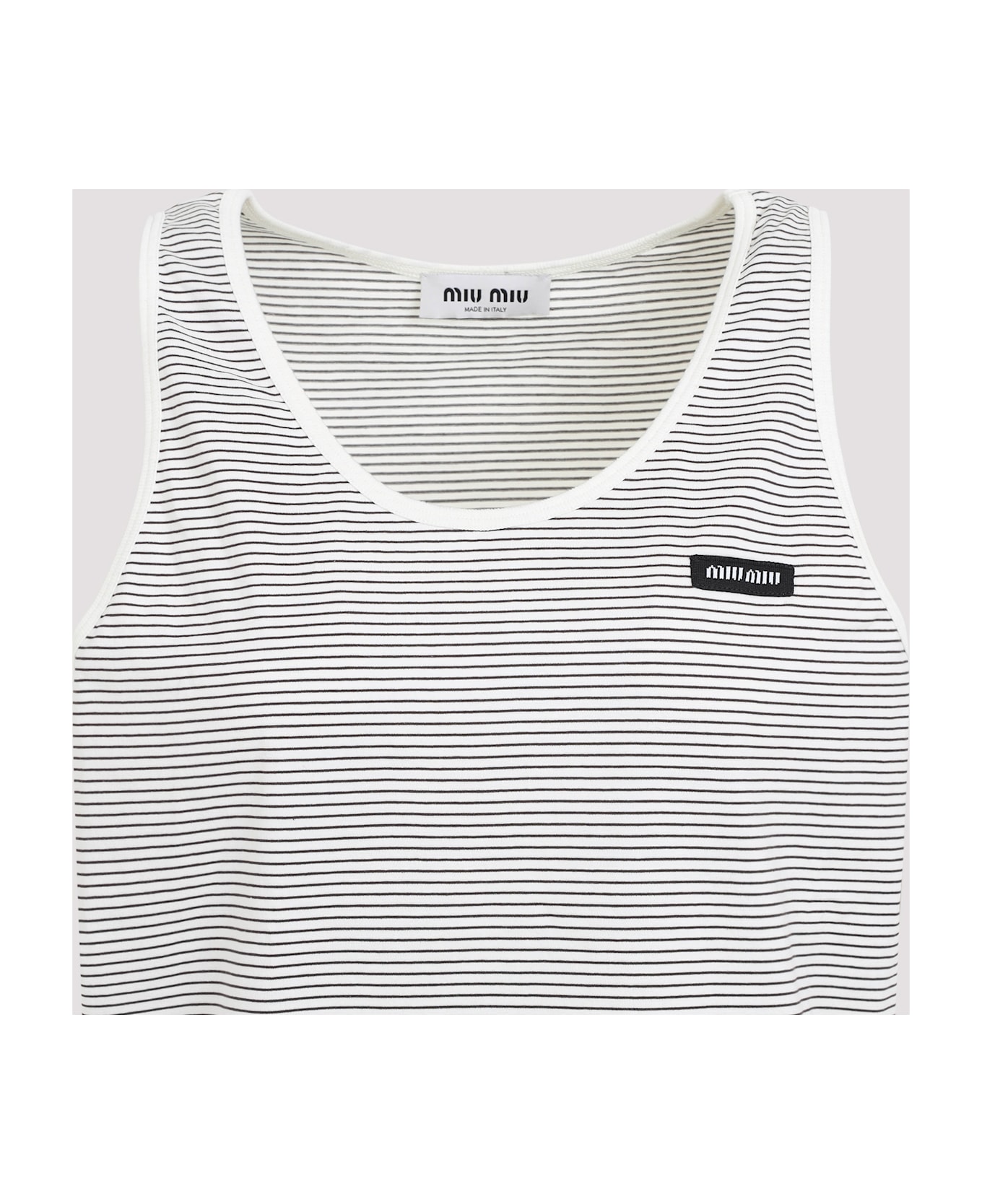 Miu Miu Cotton Top - Bianco Cacao