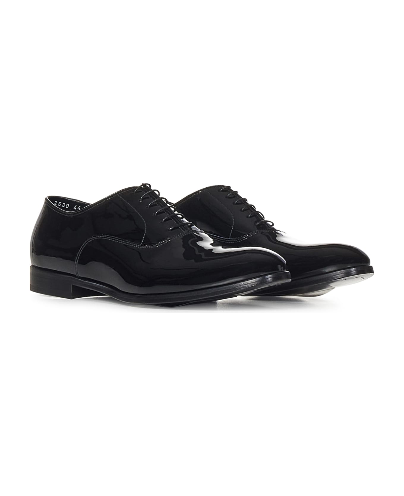 Doucal's Patent Leather Oxford Shoes - FDO NERO