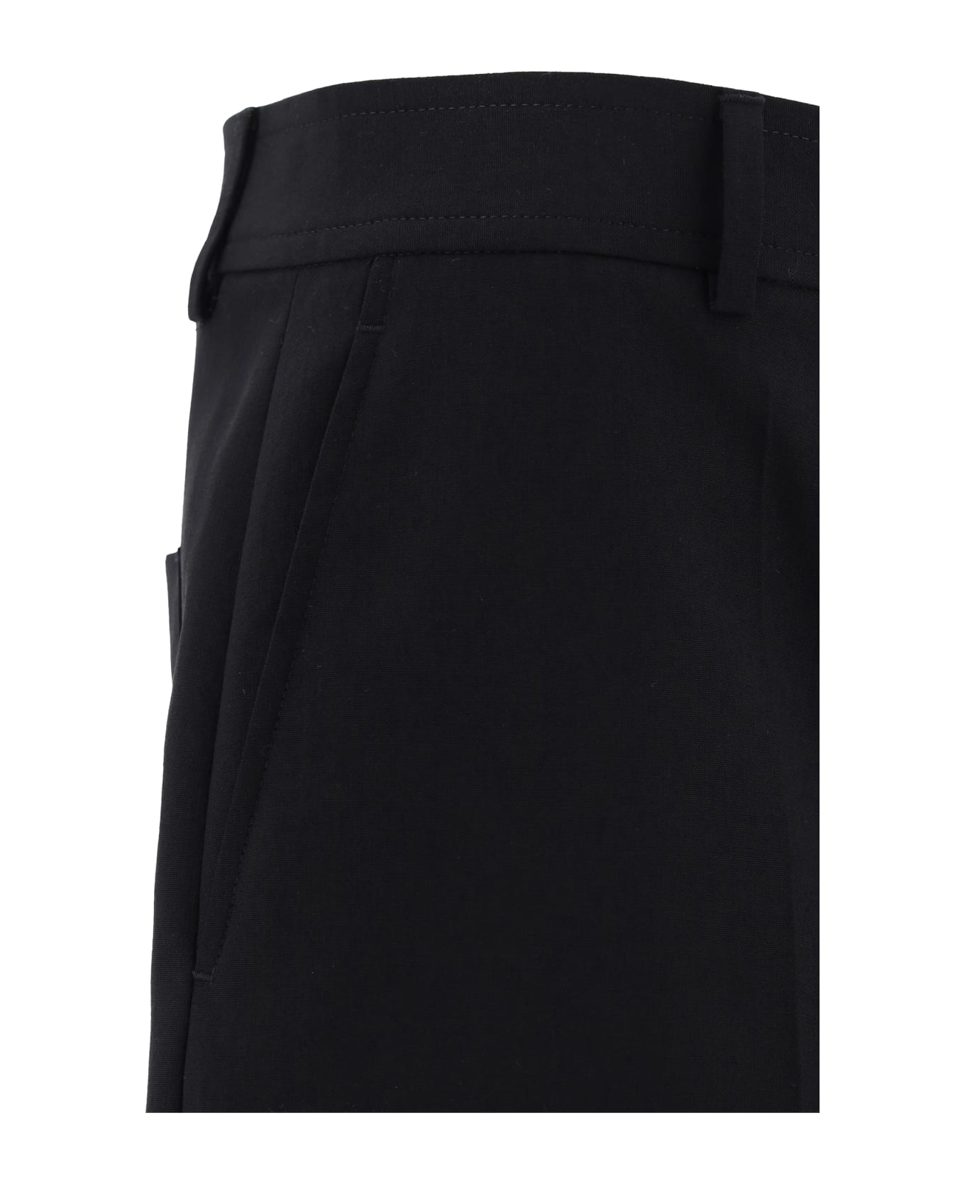 Valentino Mid-rise Beruda Shorts - Black ショートパンツ