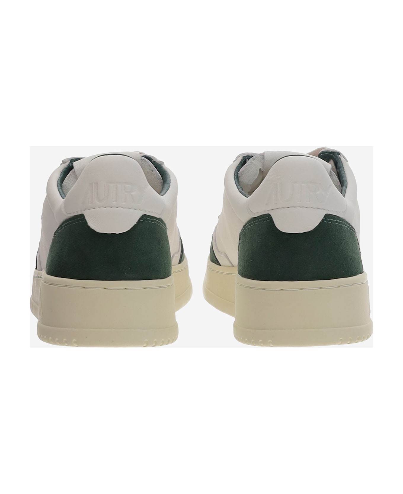 Autry Low Medalist Leather Sneakers - Green