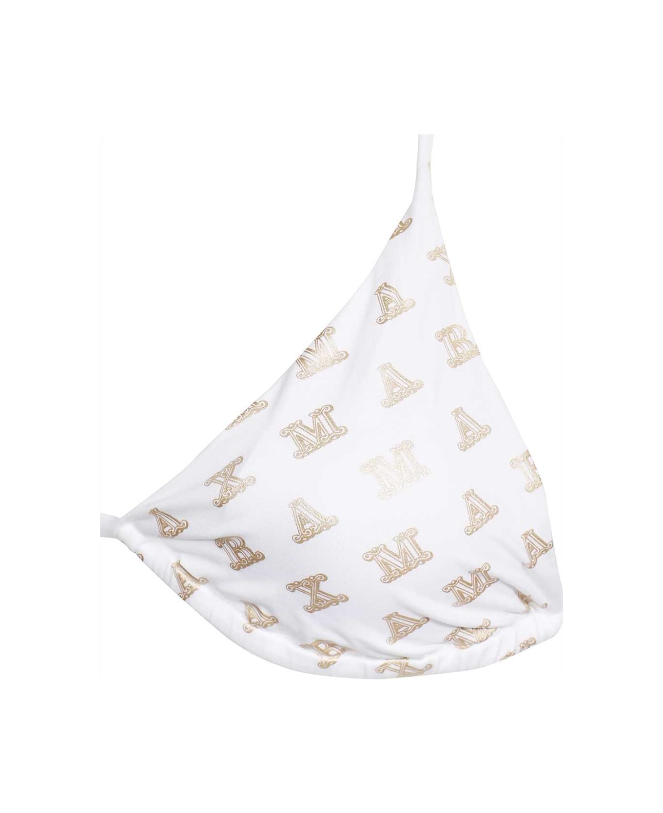 Max Mara Triangle Bikini Top - White