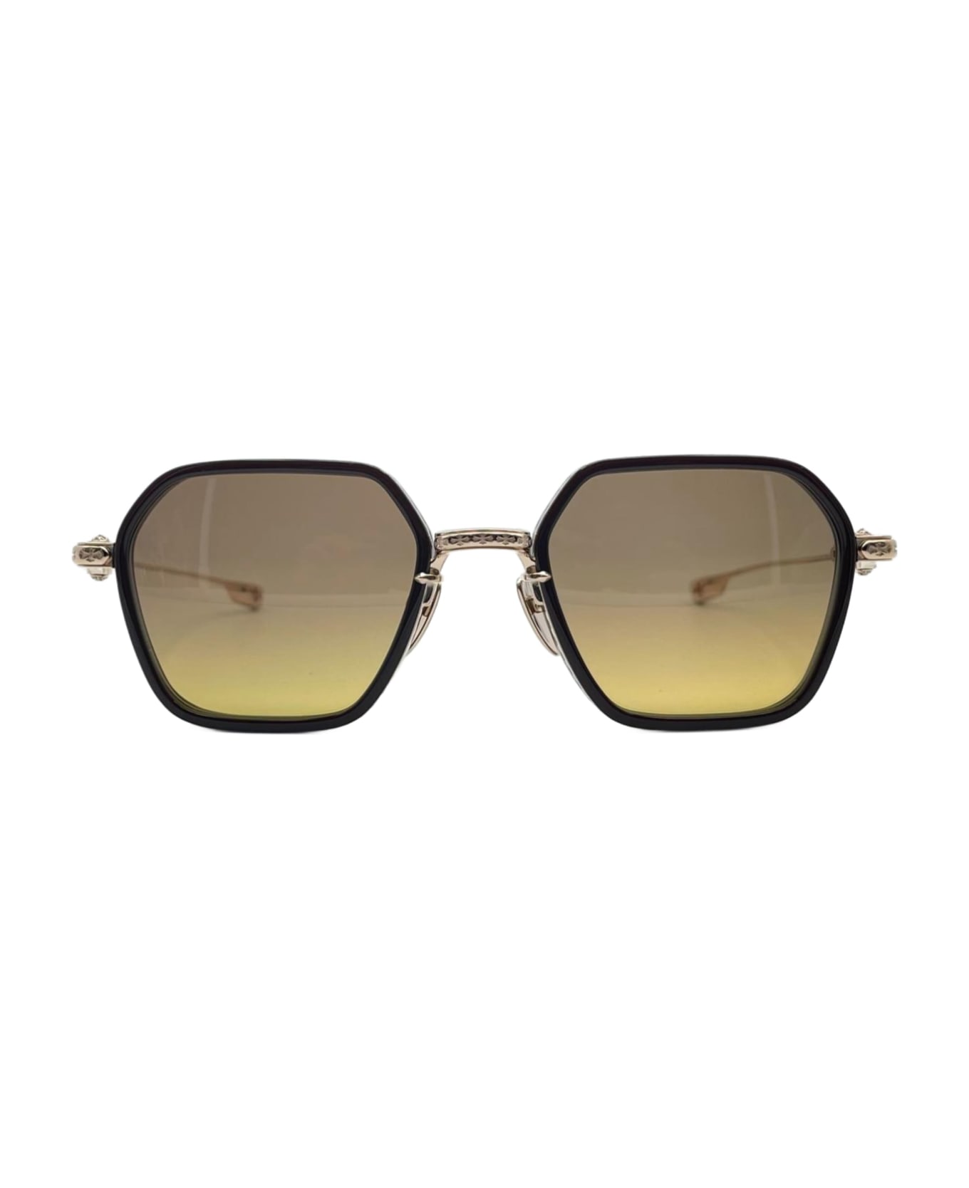 Chrome Hearts Danger Zone - Classic Brown / Gold Plated Sunglasses - brown