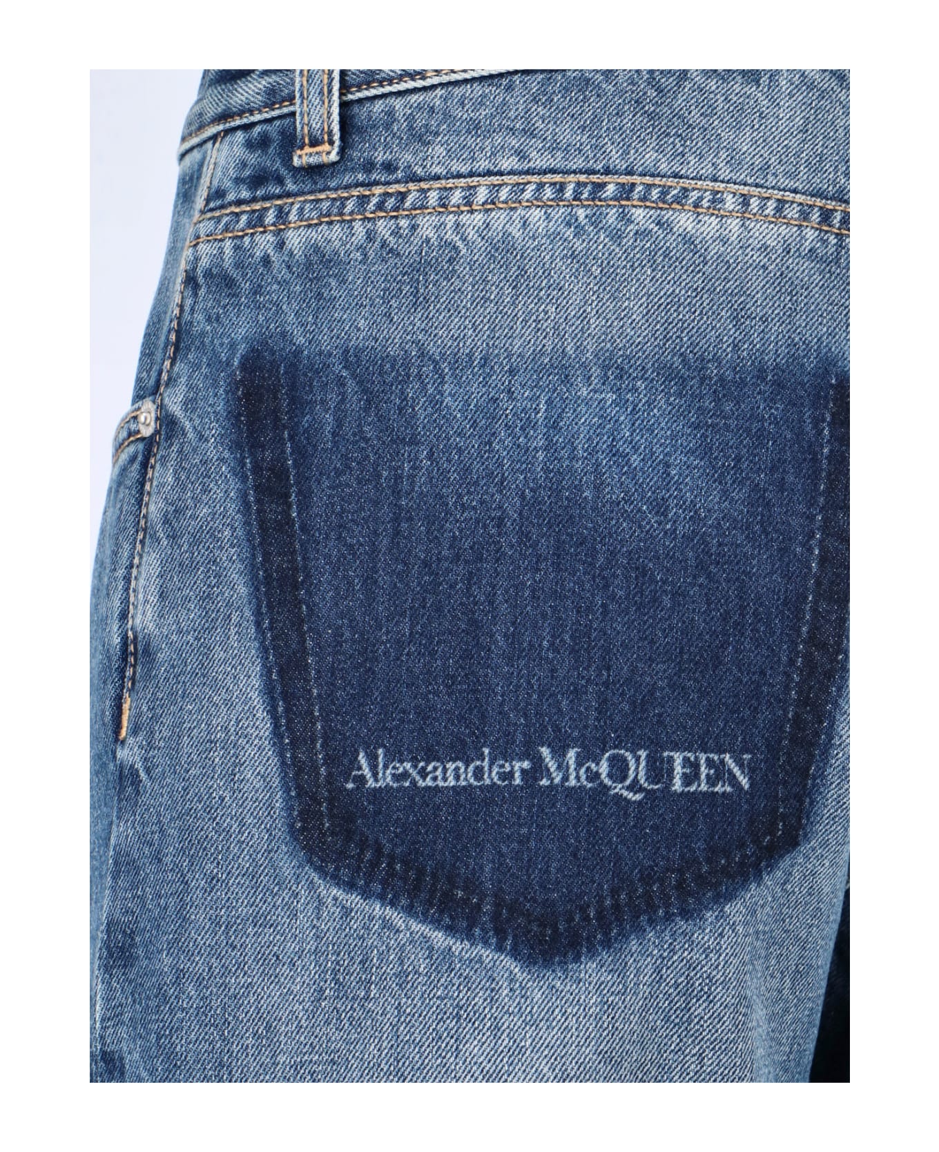 Alexander McQueen Straight Jeans - Blue デニム
