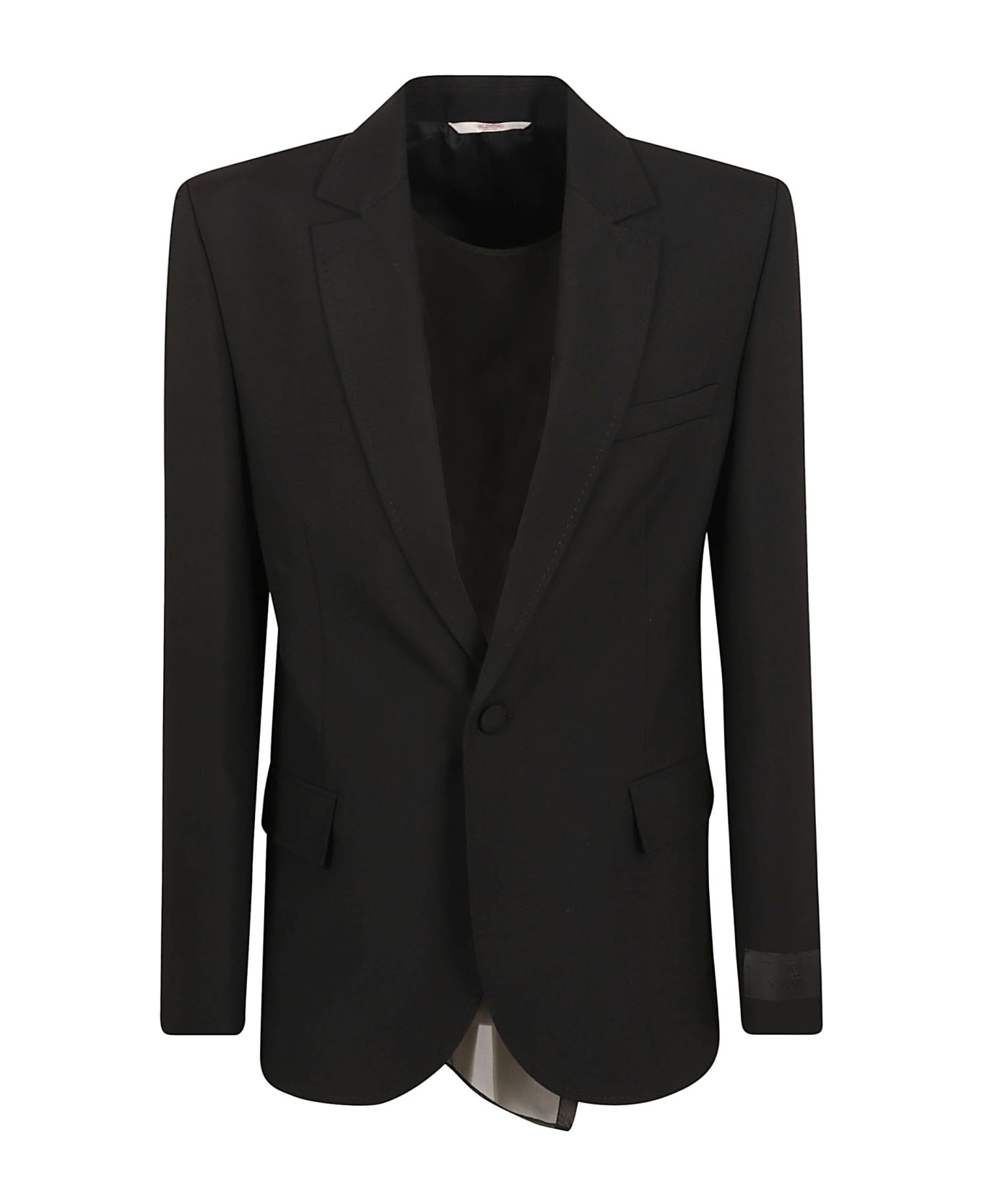 Valentino Single-buttoned Blazer - BLACK