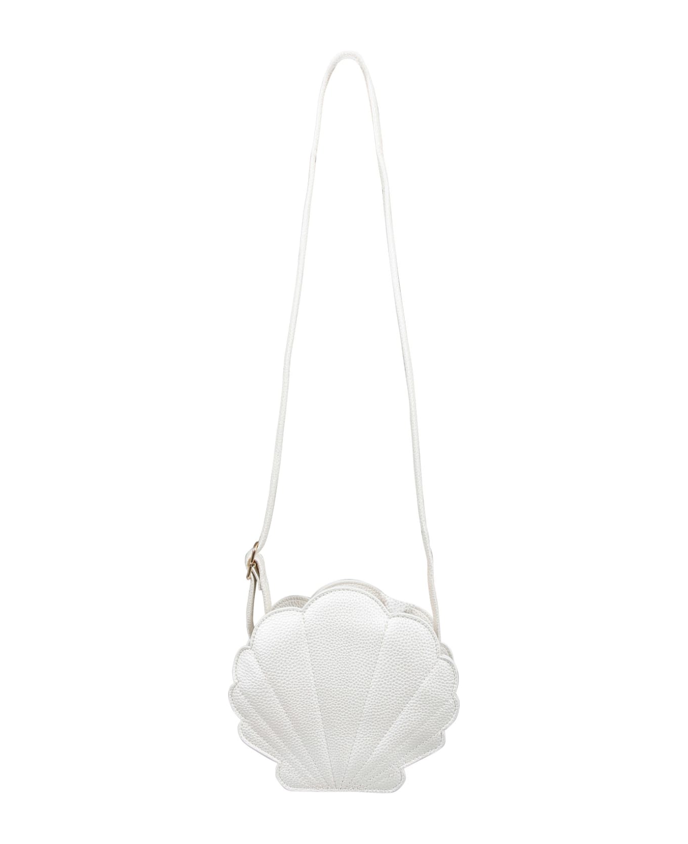 Molo White Chain Bag For Girl - White