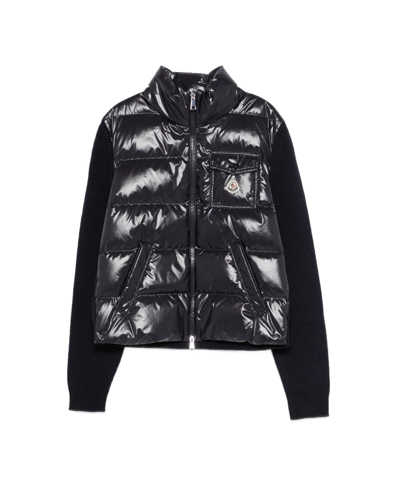 Moncler Padded Cardigan - Blue