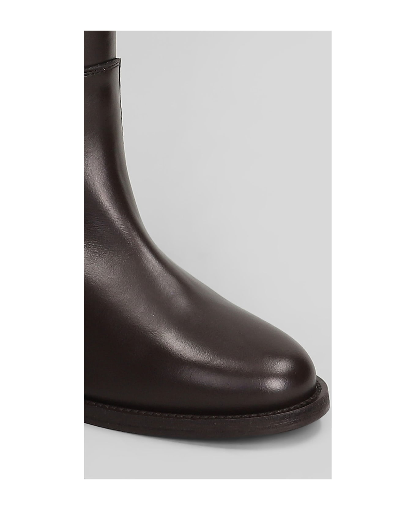 Via Roma 15 In Dark Brown Leather - dark brown