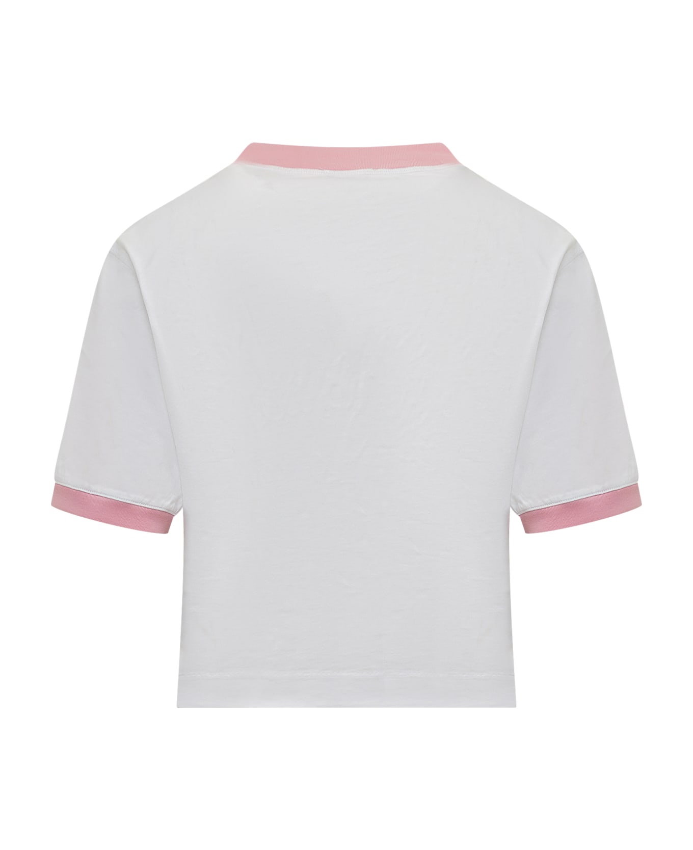 Off-White T-shirt With Logo - WHITE-MILKY