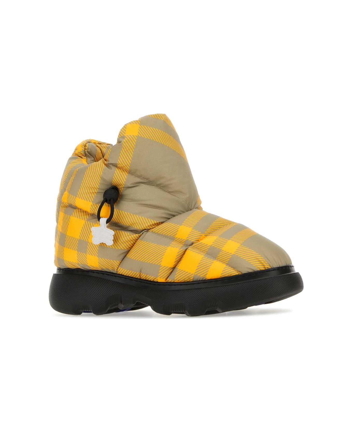Burberry Printed Polyester Pillow Check Ankle Boots - HUNTERIPCHK