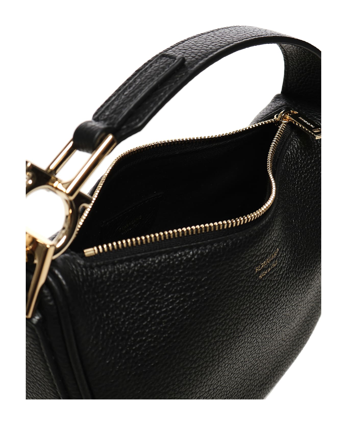 Ferragamo North-south Mini Hobo Bag - Black