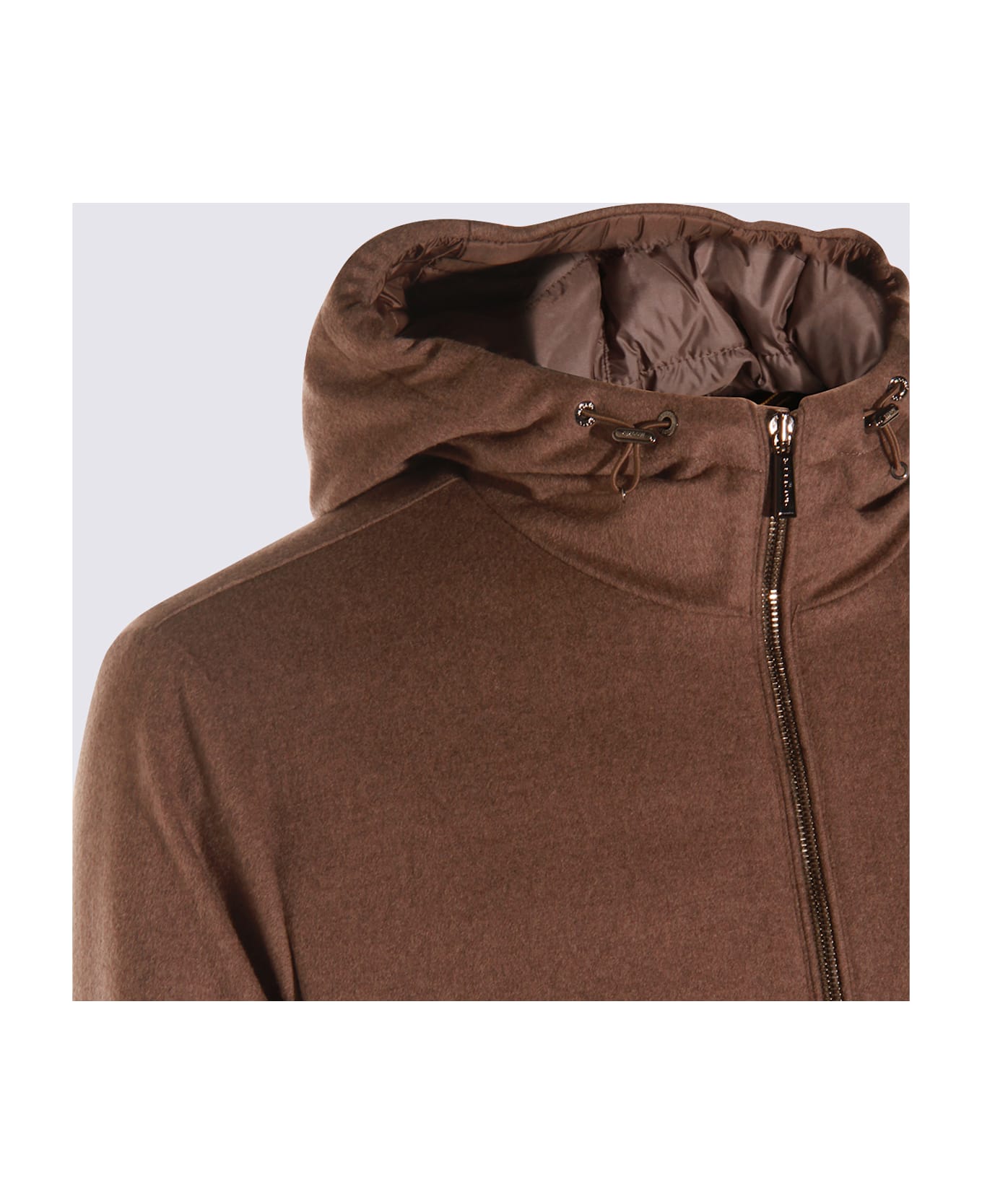 Moorer Brown Wool Oniro Down Jacket - NUT