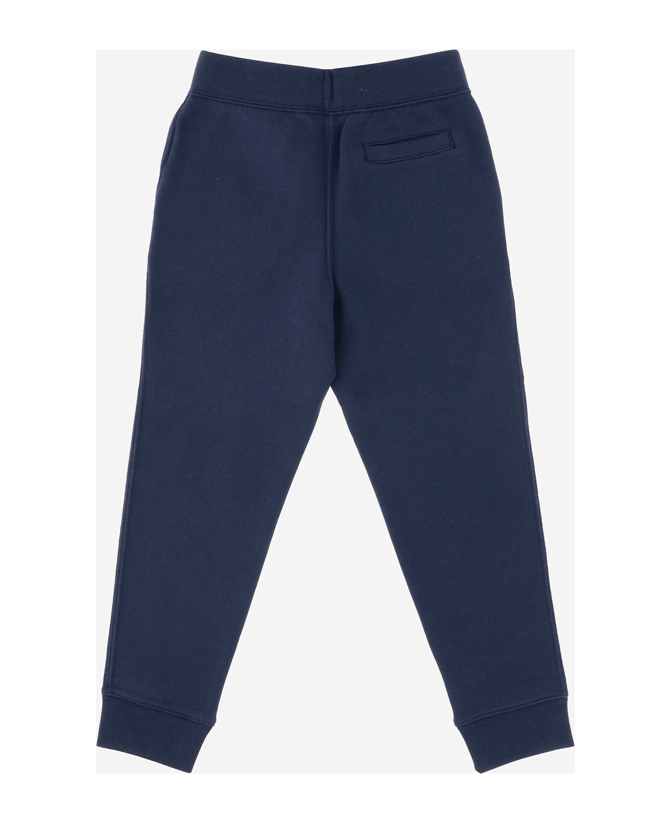 Polo Ralph Lauren Cotton Mix Jogging Trousers With Logo - Blue