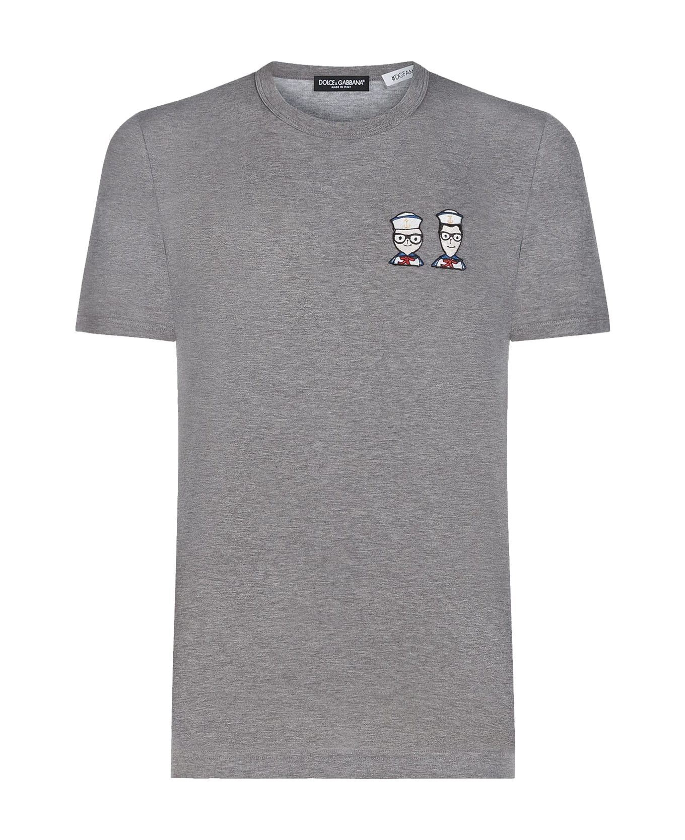 Dolce & Gabbana Dg Family Patch T-shirt - Gray