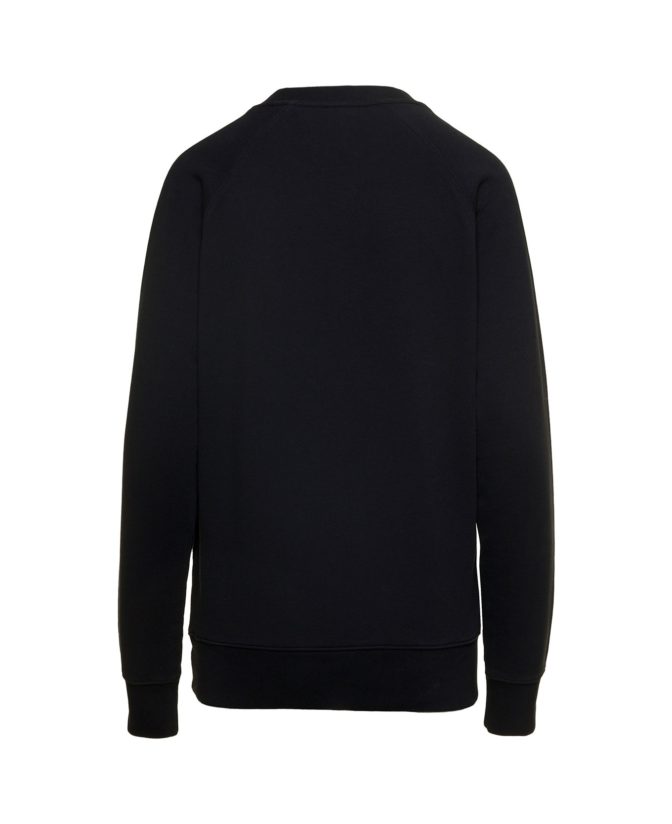 Maison Kitsuné Palais Royal Crewneck Sweatshirt With Logo In Black Cotton Woman - Black